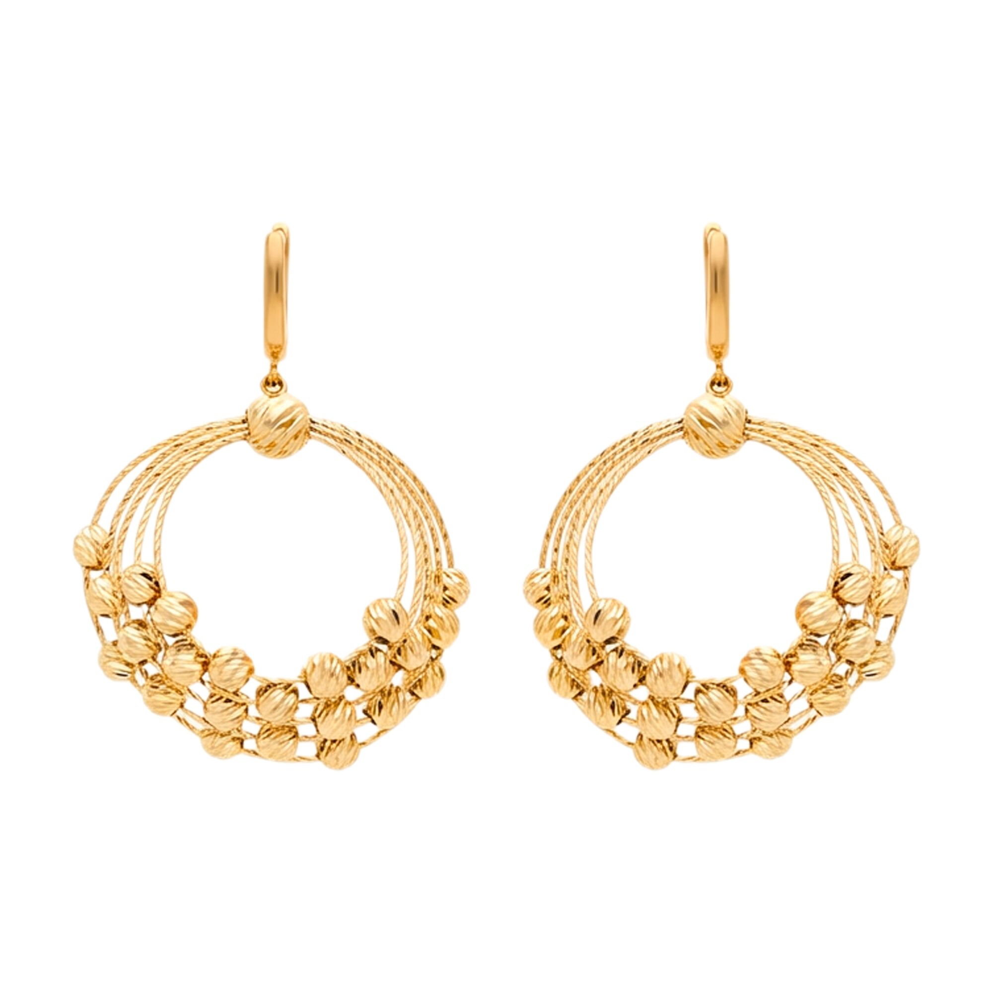 Серьги, золото, 585, 9.98г, 60292 | GoldMarket.kz