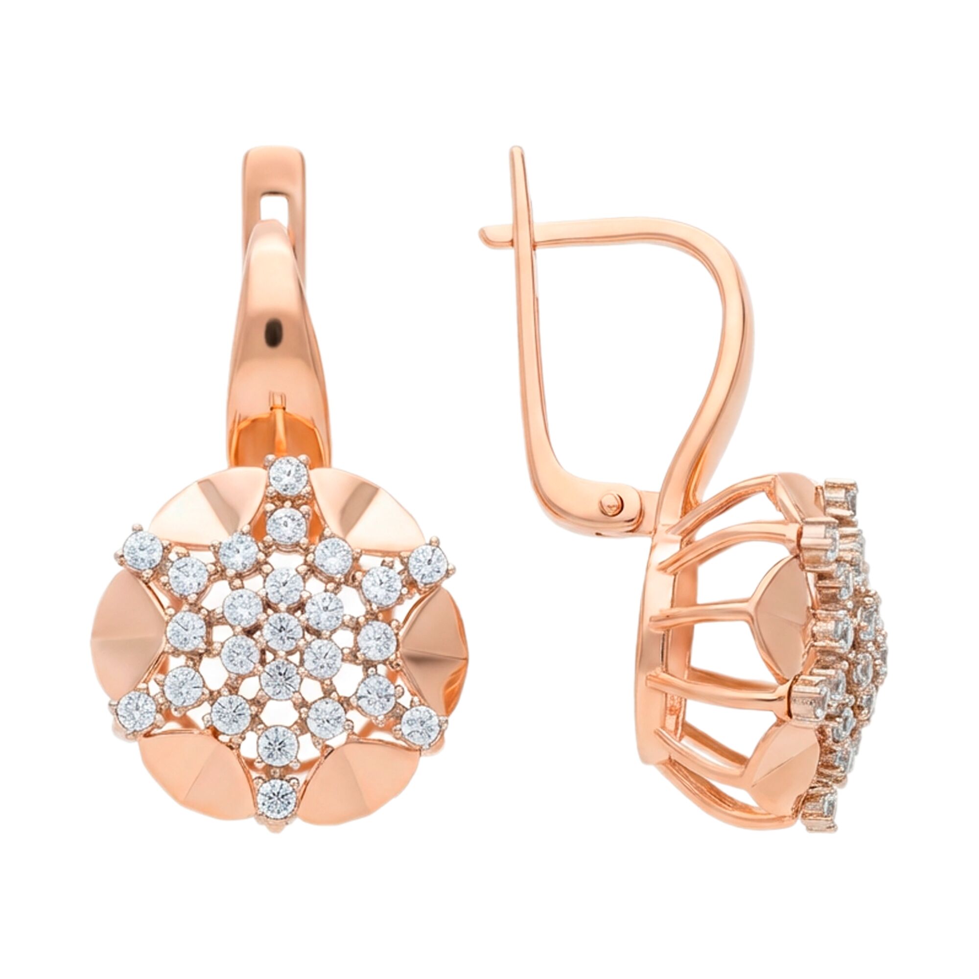 Серьги, золото, 585, 5.73г, 60313, изображение 2 | GoldMarket.kz