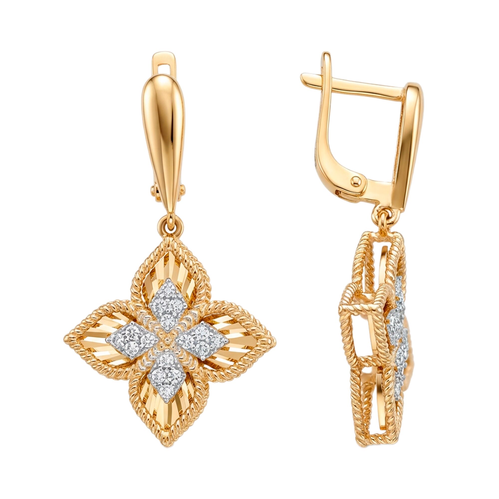 Серьги, золото, 585, 7.09г, 60328, изображение 2 | GoldMarket.kz