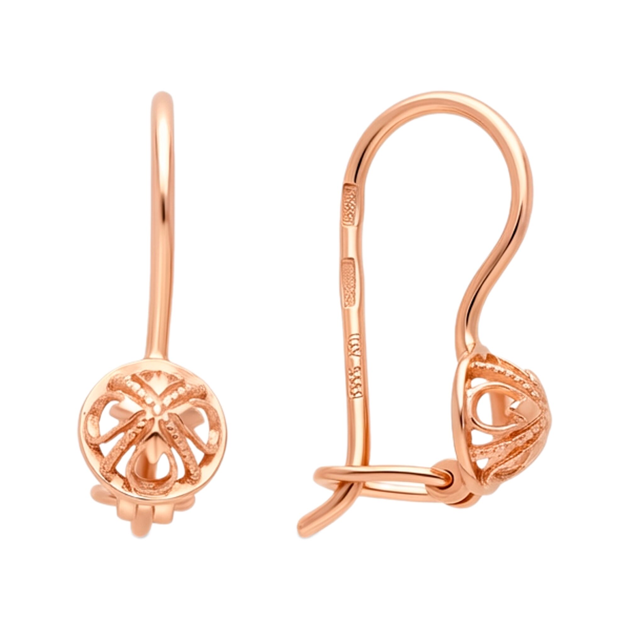 Серьги, золото, 585, 1.02г, 60341, изображение 2 | GoldMarket.kz