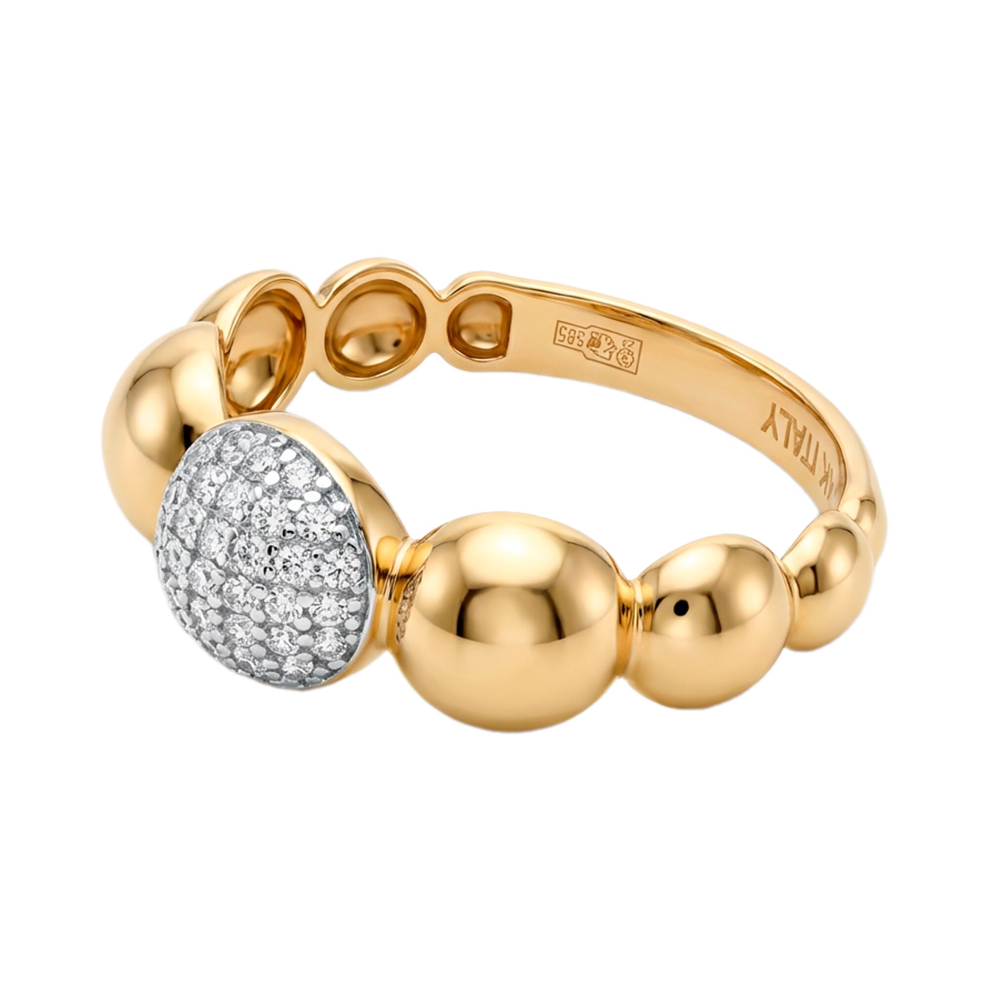 Кольцо, золото, 585, 2.91г, 60393, изображение 2 | GoldMarket.kz