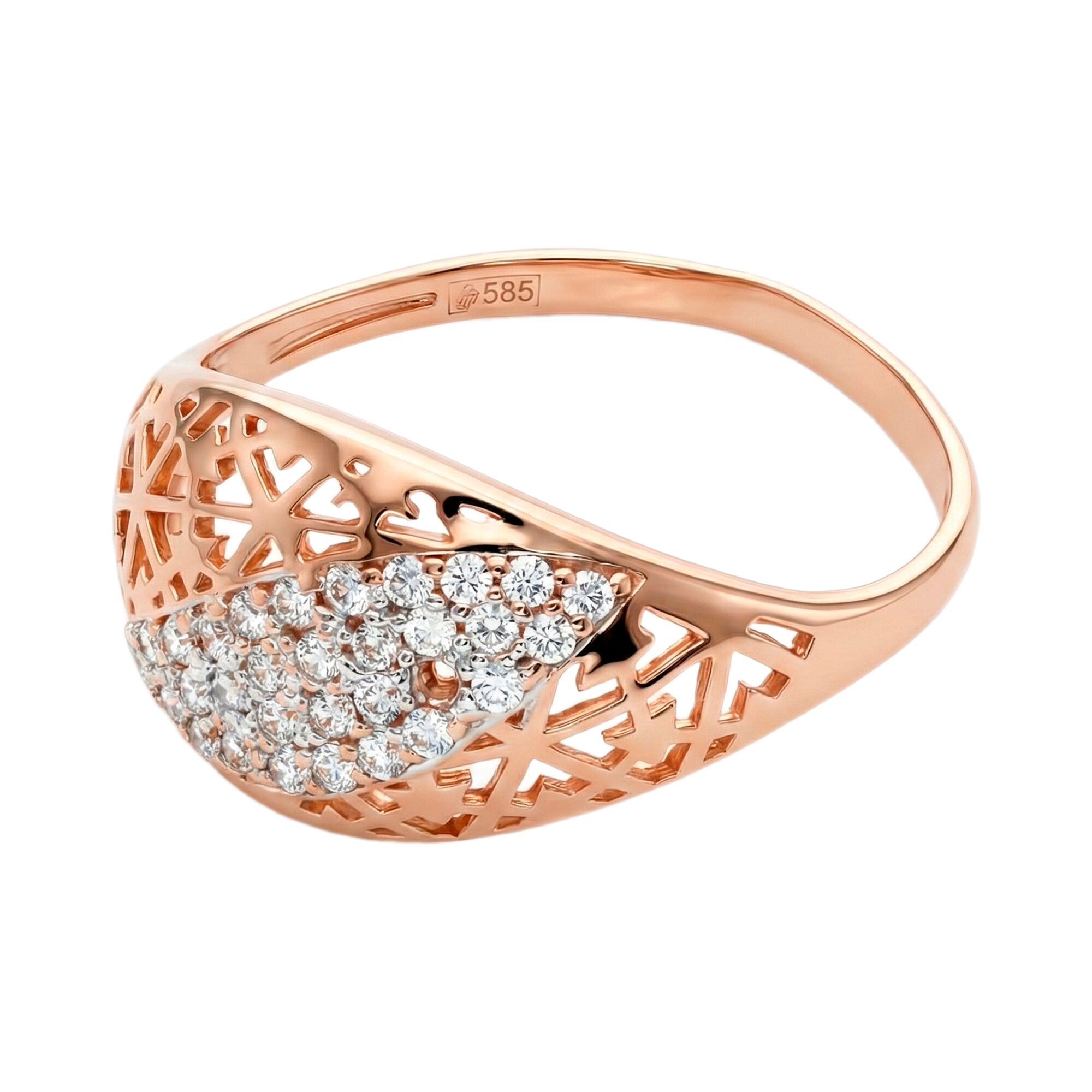 Кольцо, золото, 585, 2.34г, 61076, изображение 2 | GoldMarket.kz