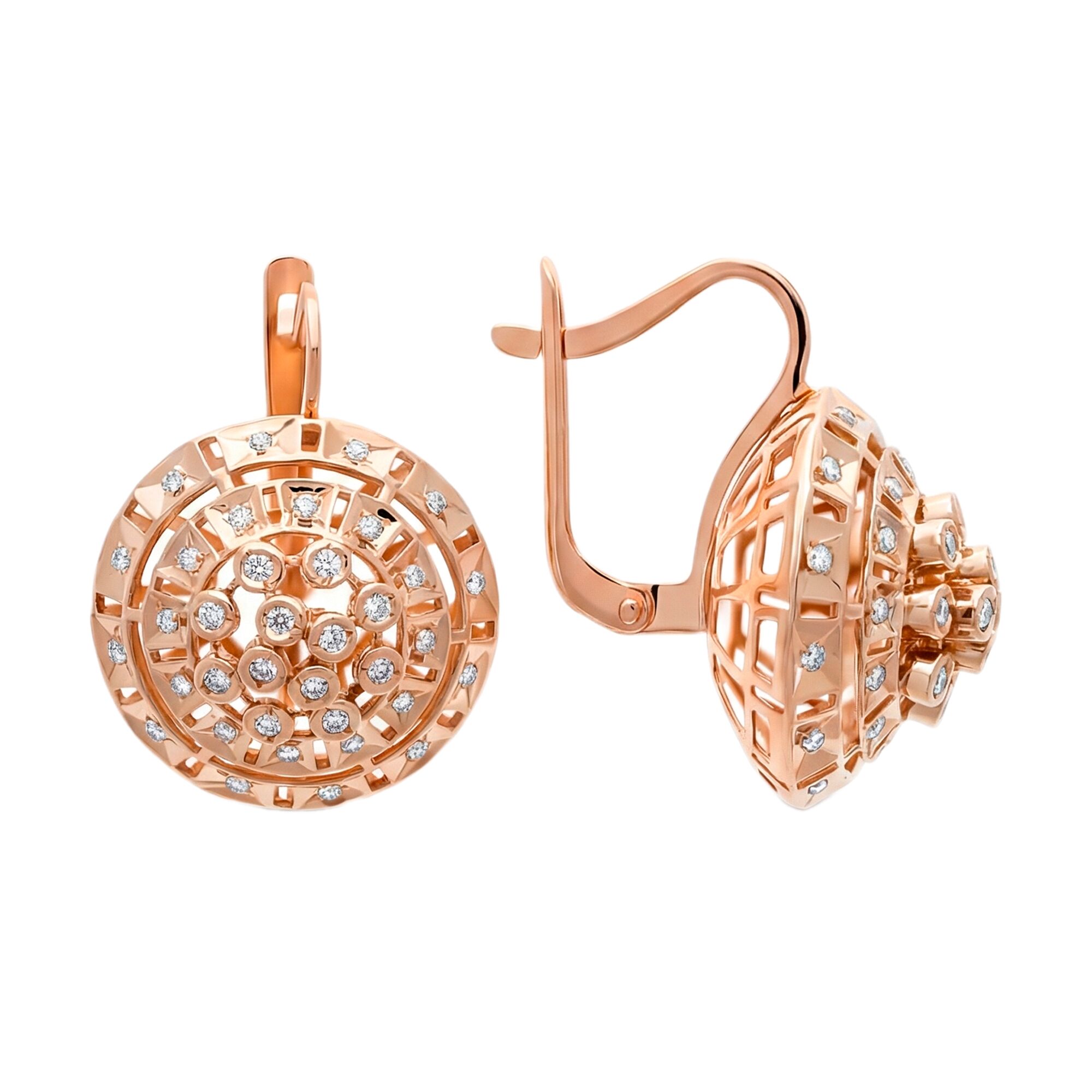 Серьги, золото, 585, 7.34г, 61126, изображение 2 | GoldMarket.kz