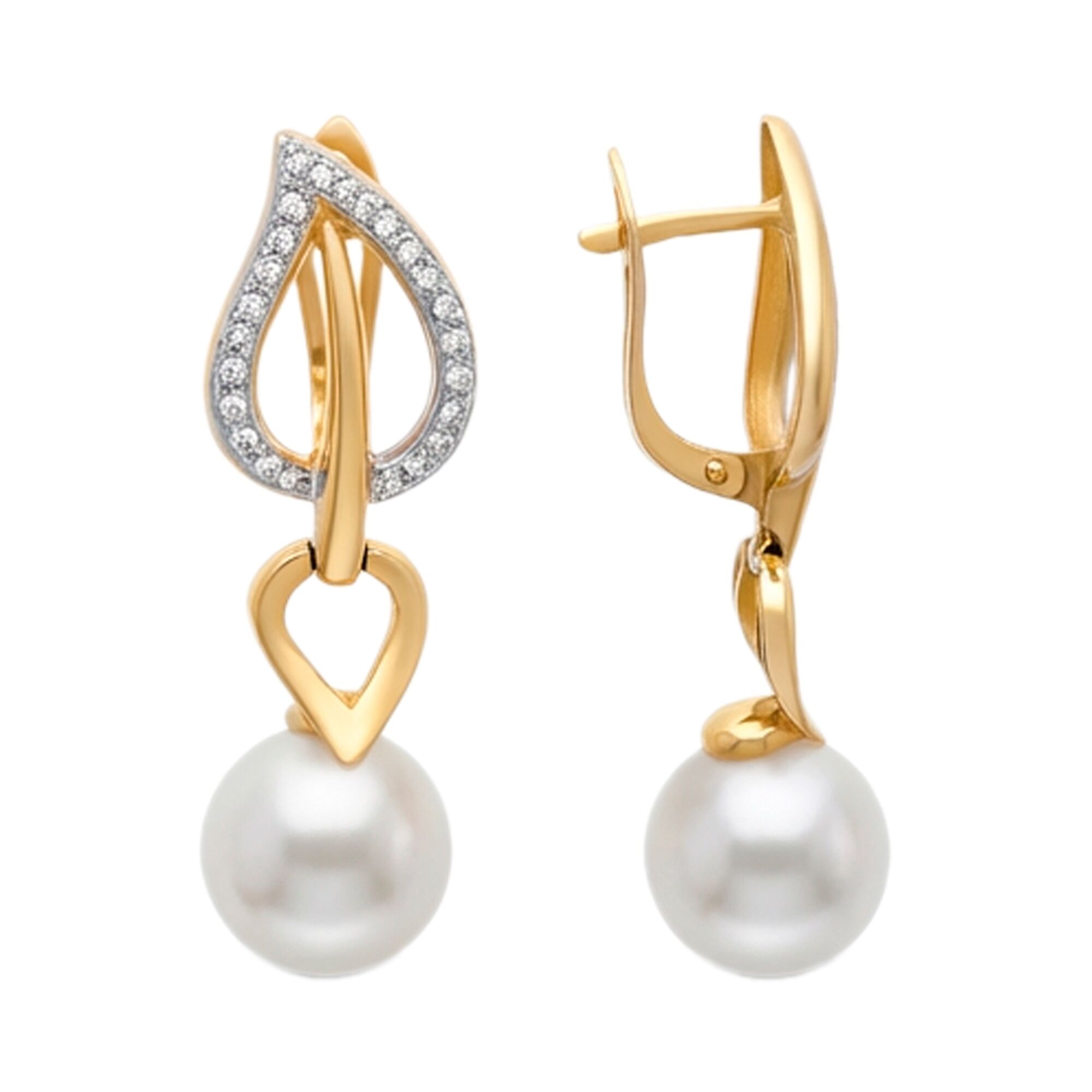 Серьги, золото, 585, 10.78г, 61208, изображение 2 | GoldMarket.kz