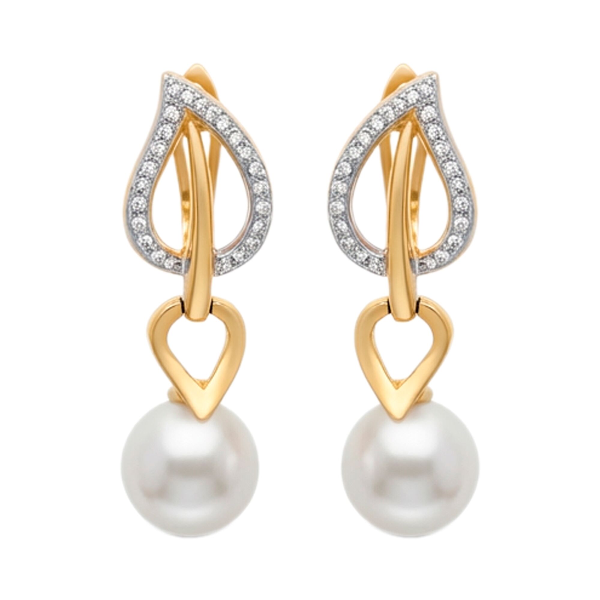 Серьги, золото, 585, 10.78г, 61208 | GoldMarket.kz