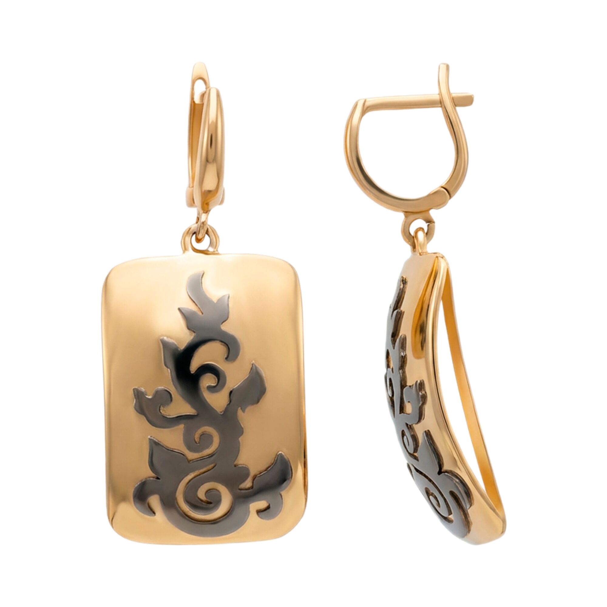 Серьги, золото, 585, 7.23г, 61223, изображение 2 | GoldMarket.kz