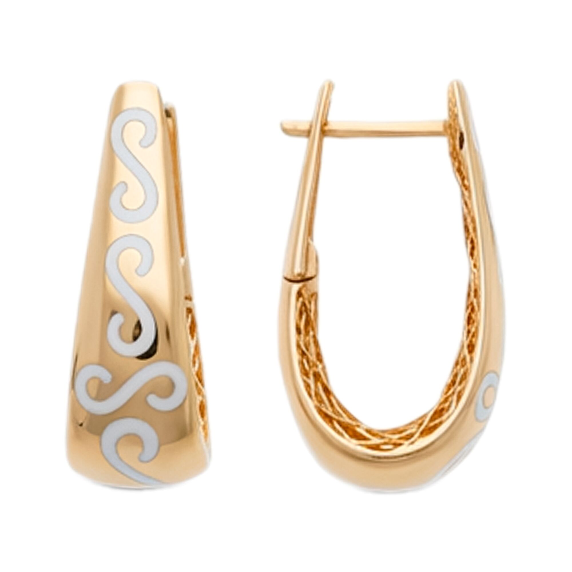 Серьги, золото, 585, 5.82г, 61227, изображение 2 | GoldMarket.kz