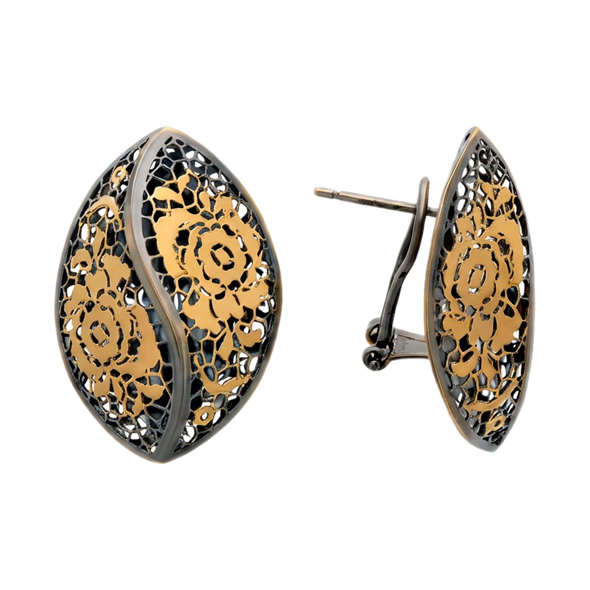 Серьги, золото, 750, 6.52г, 61233, изображение 2 | GoldMarket.kz