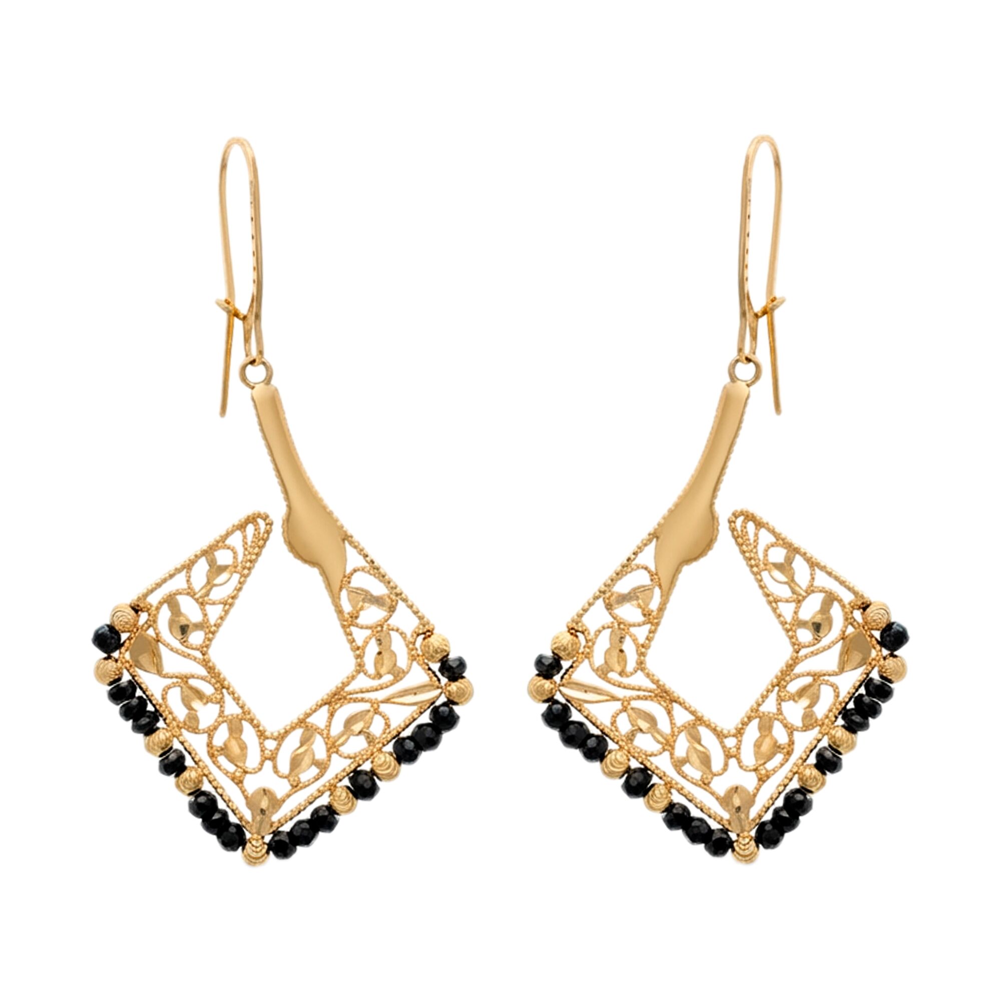 Серьги, золото, 585, 10.01г, 61239 | GoldMarket.kz