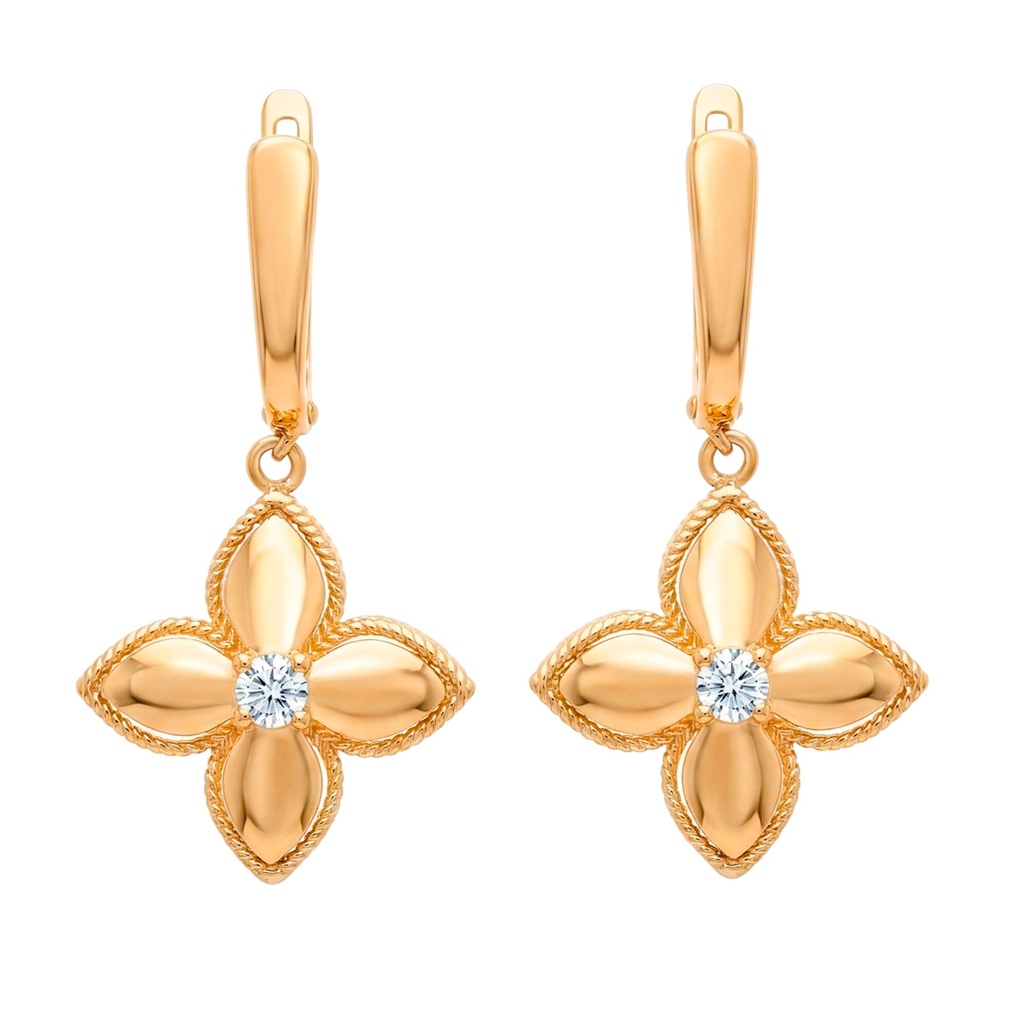 Серьги, золото, 585, 4.63г, 61255 | GoldMarket.kz