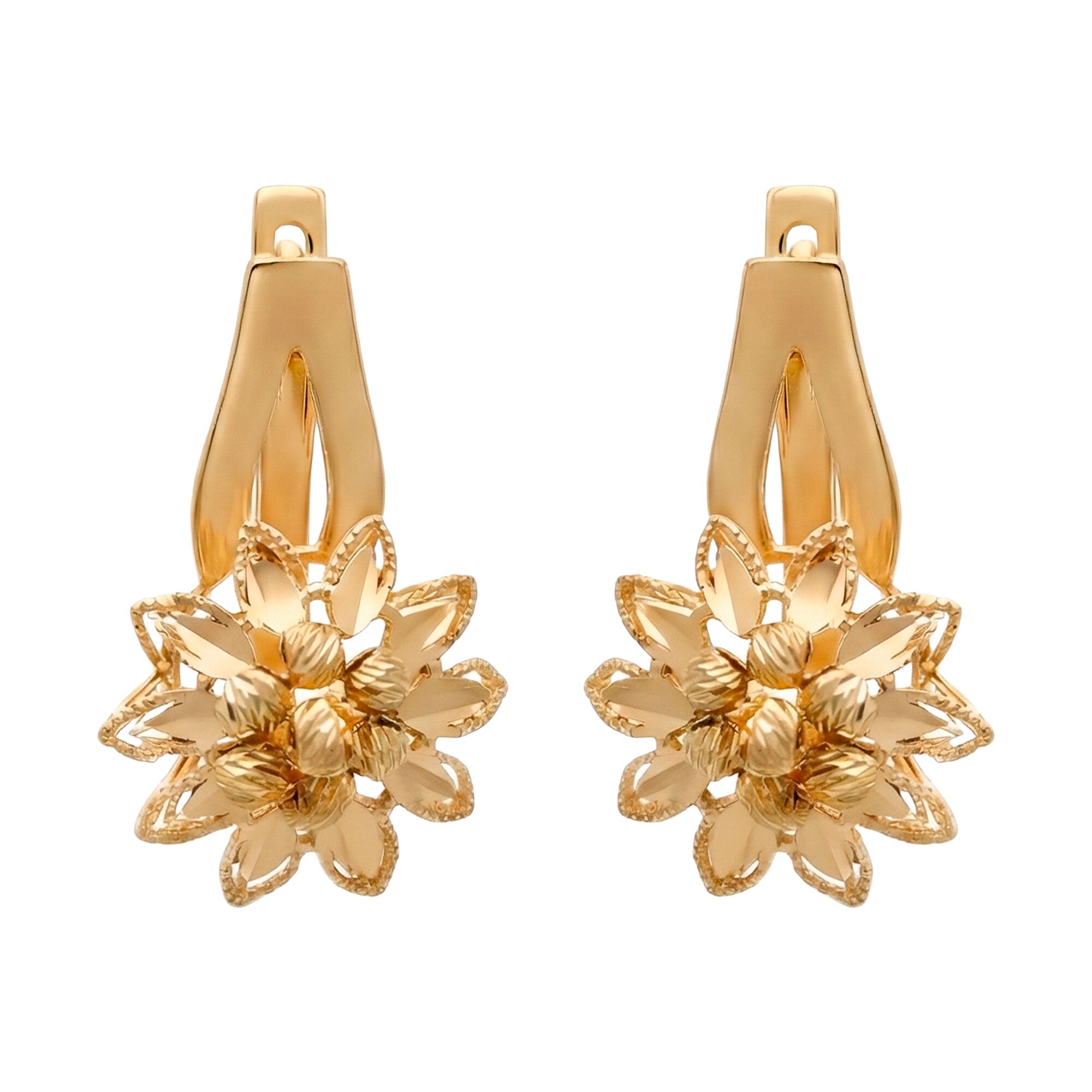 Серьги, золото, 585, 4.97г, 61257 | GoldMarket.kz