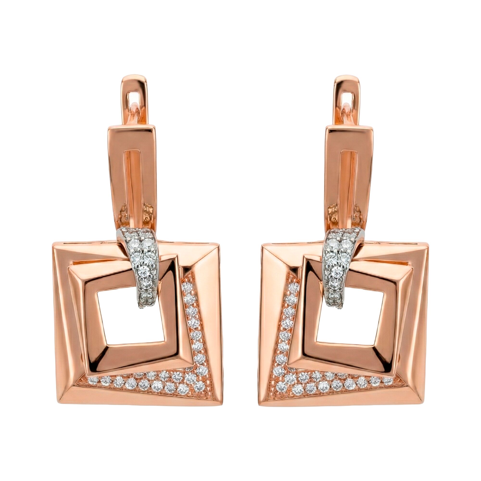 Серьги, золото, 585, 7.25г, 61261 | GoldMarket.kz