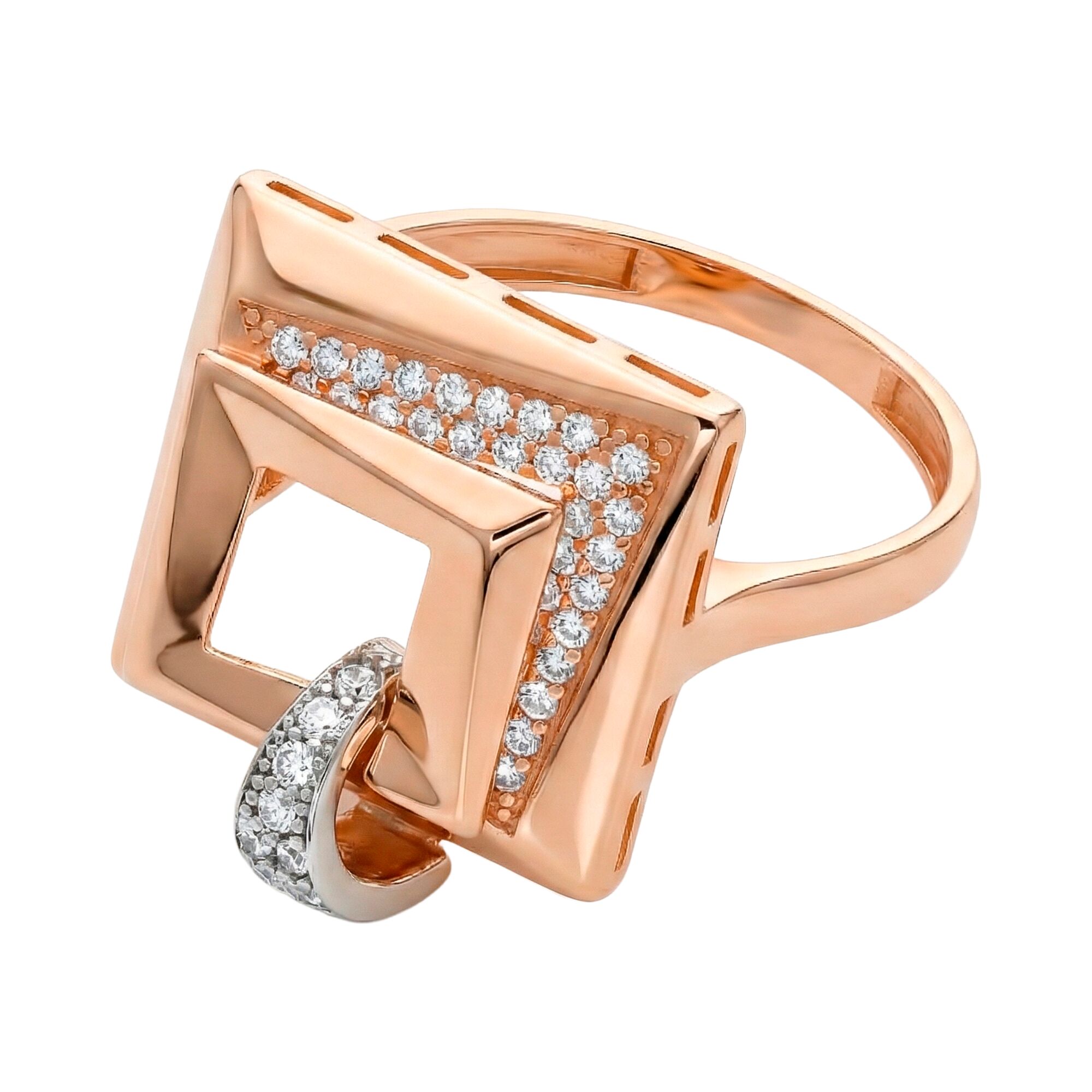 Кольцо, золото, 585, 3.46г, 61265, изображение 2 | GoldMarket.kz