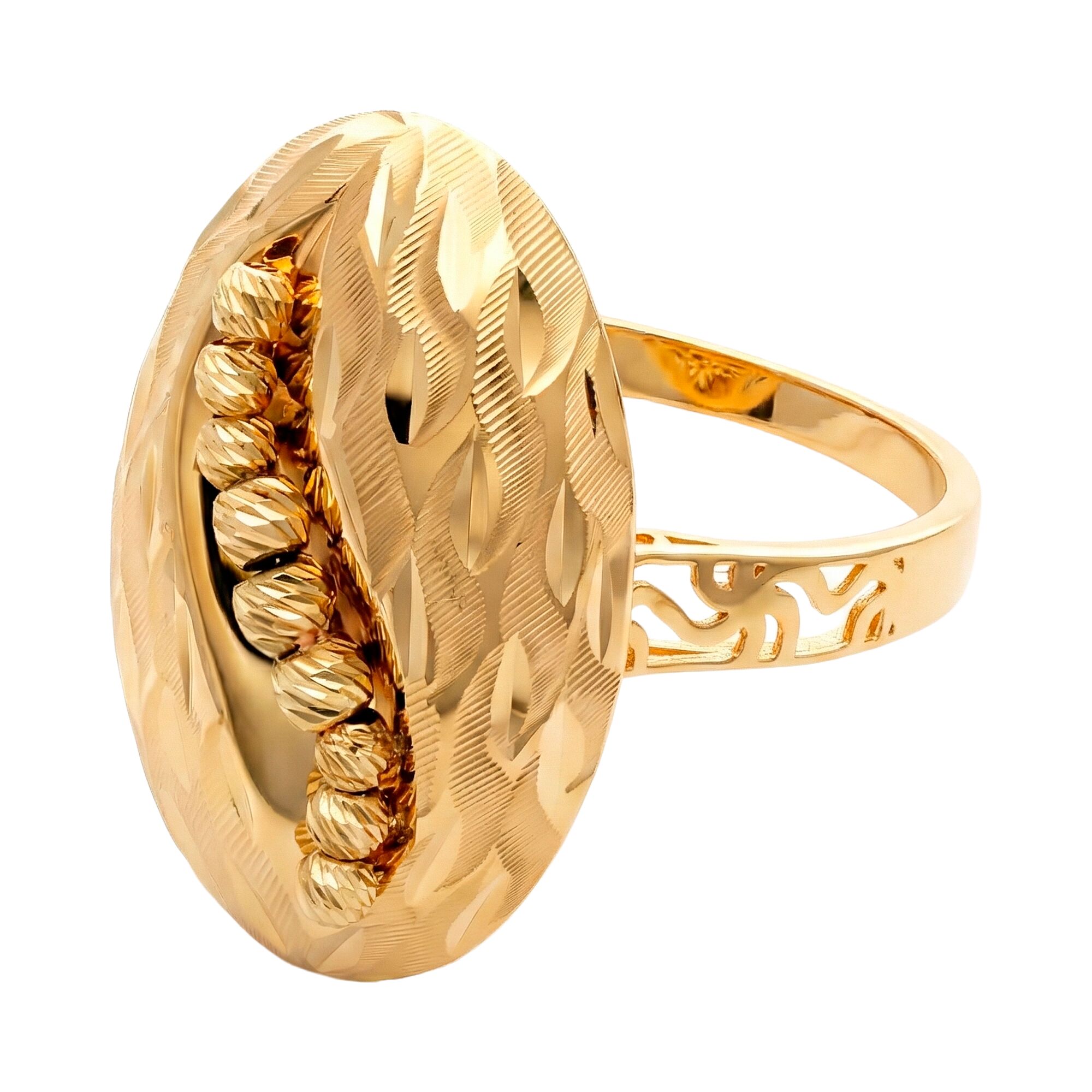 Кольцо, золото, 585, 4.2г, 61273, изображение 2 | GoldMarket.kz