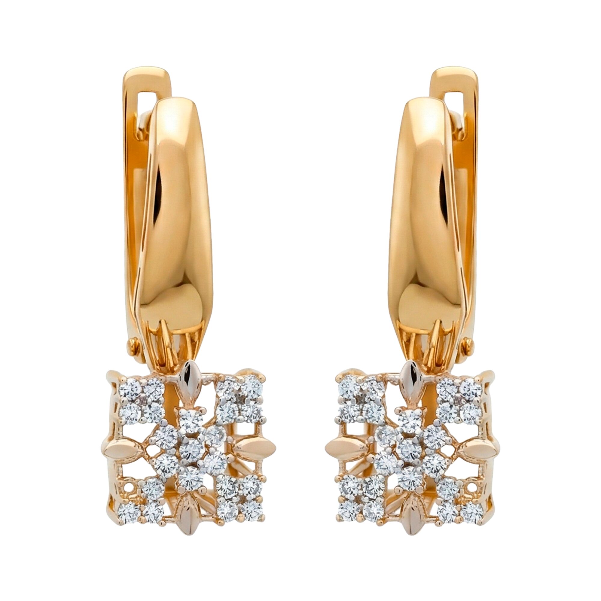 Серьги, золото, 585, 3.69г, 61291 | GoldMarket.kz