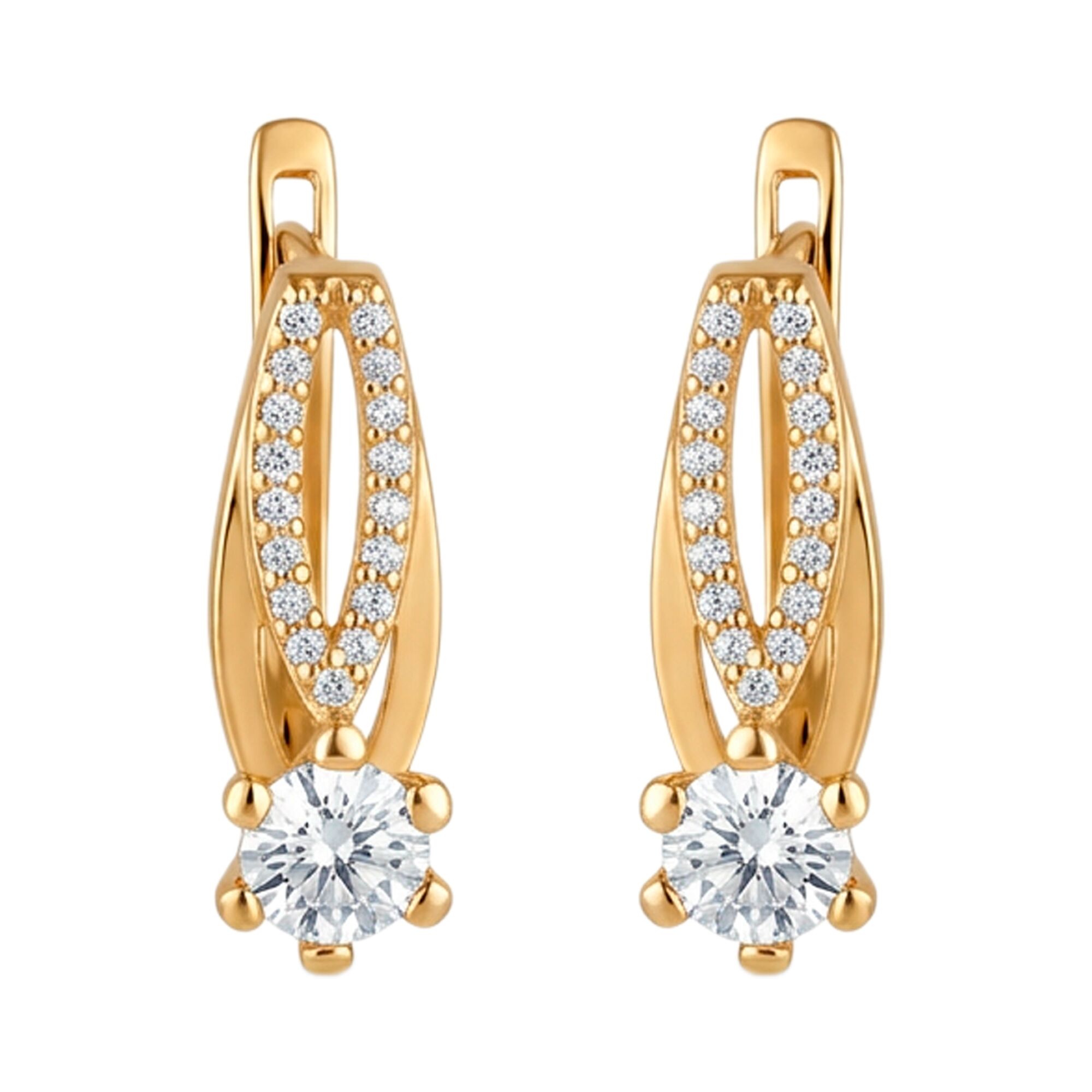 Серьги, золото, 585, 3.61г, 61465 | GoldMarket.kz