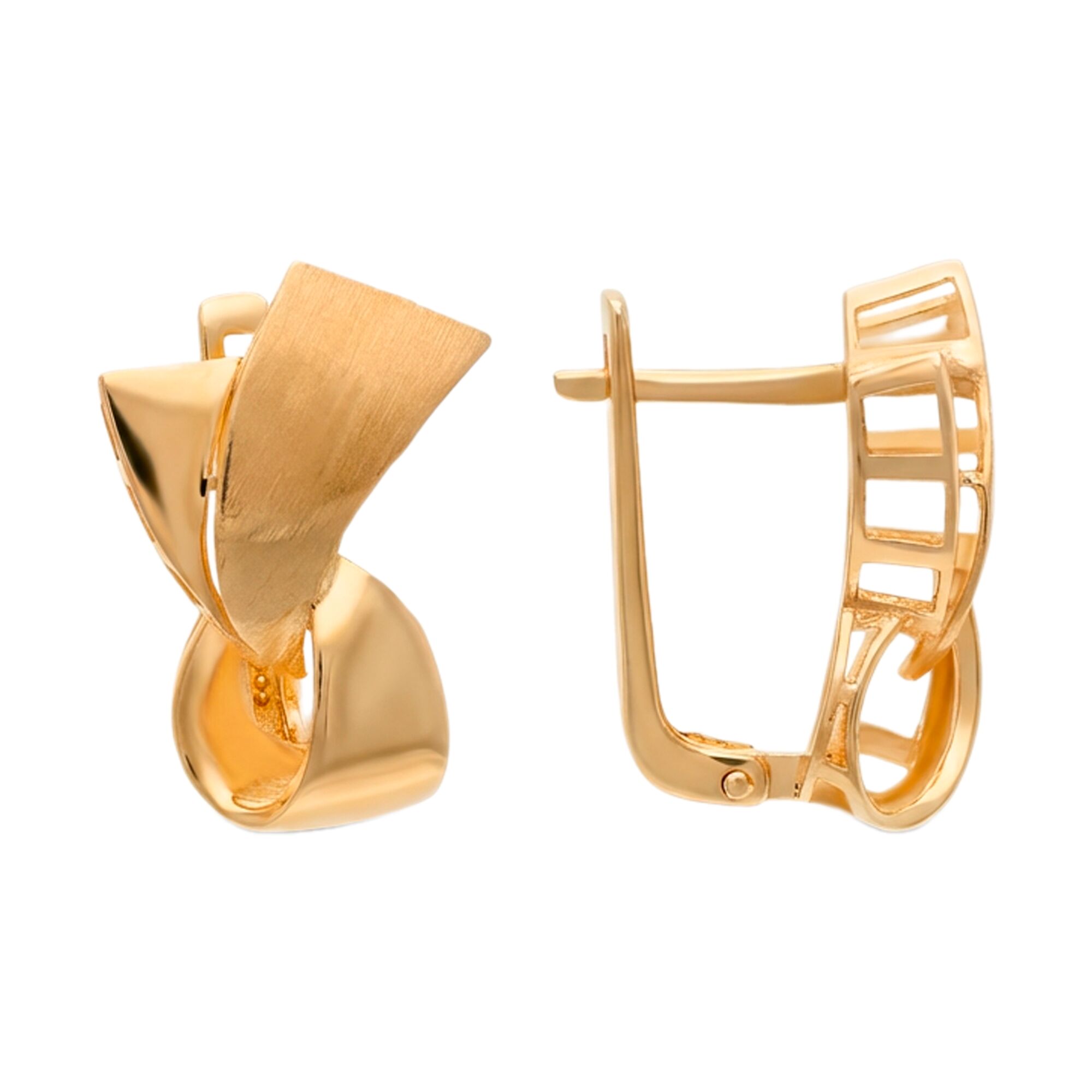 Серьги, золото, 585, 4.7г, 61490, изображение 2 | GoldMarket.kz