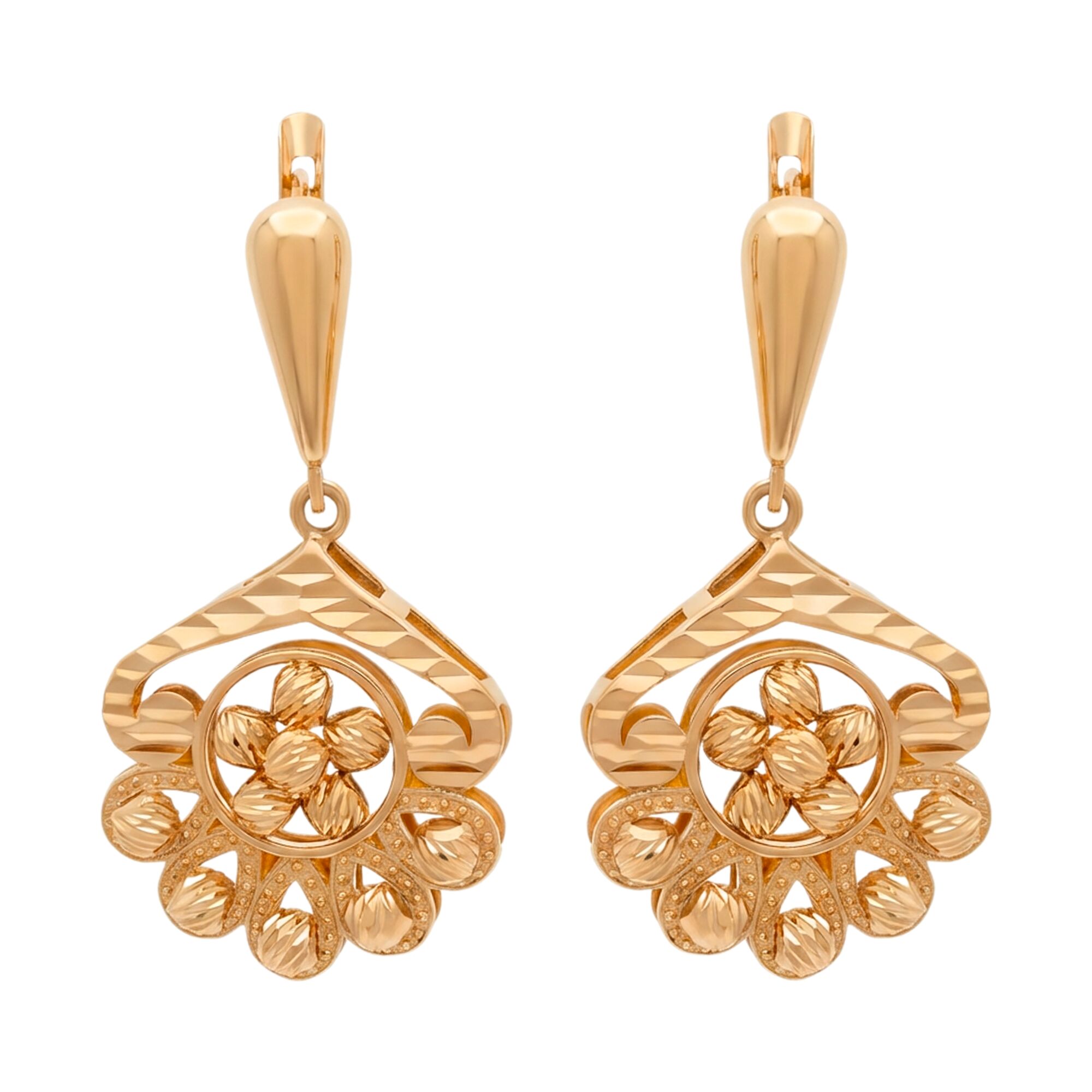 Серьги, золото, 585, 5.88г, 61491 | GoldMarket.kz