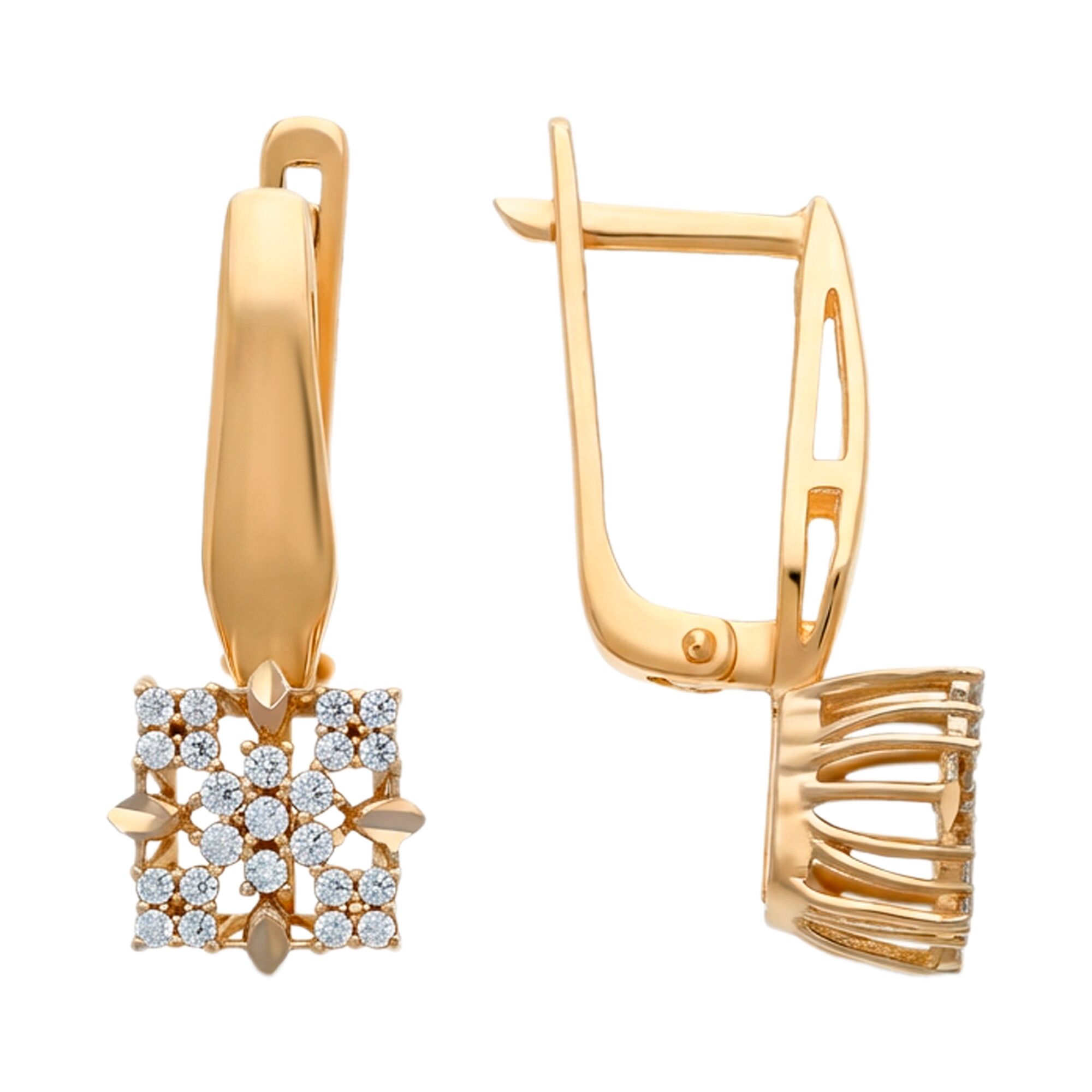 Серьги, золото, 585, 3.97г, 61500, изображение 2 | GoldMarket.kz