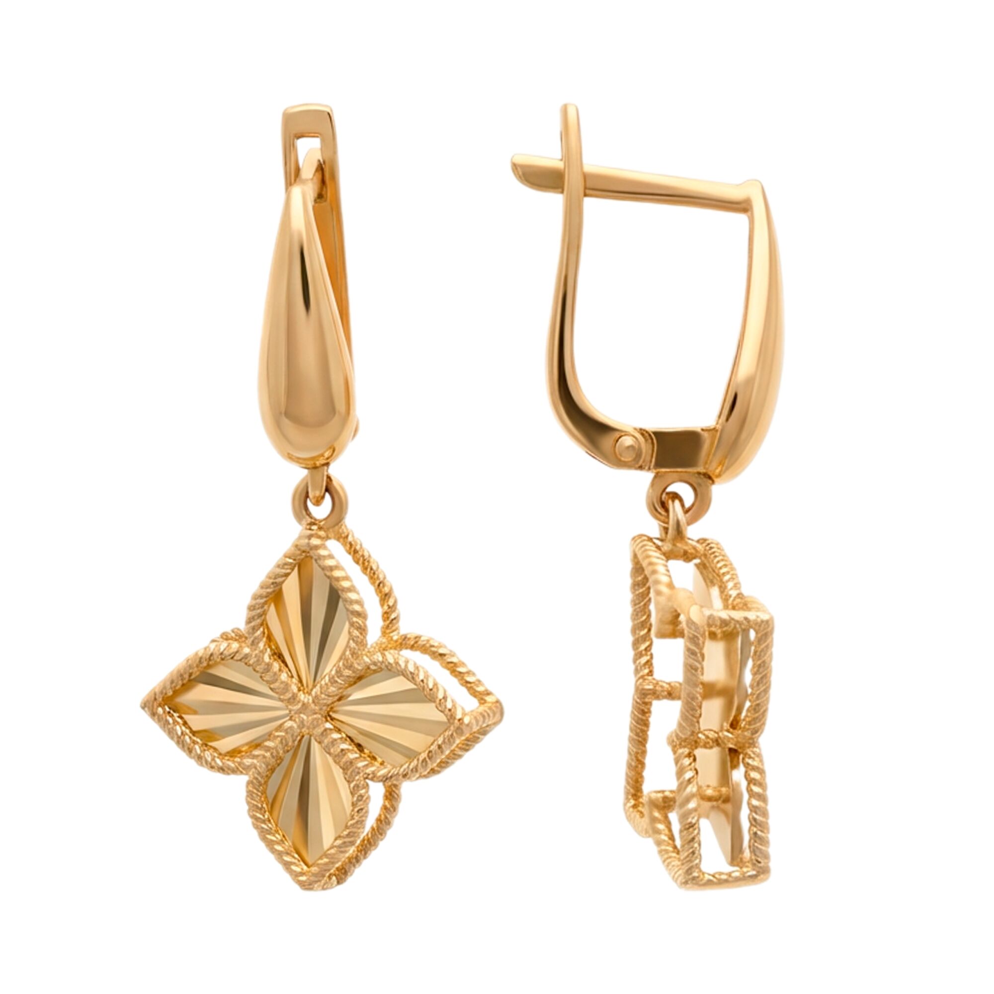 Серьги, золото, 585, 4.26, 61503, изображение 2 | GoldMarket.kz