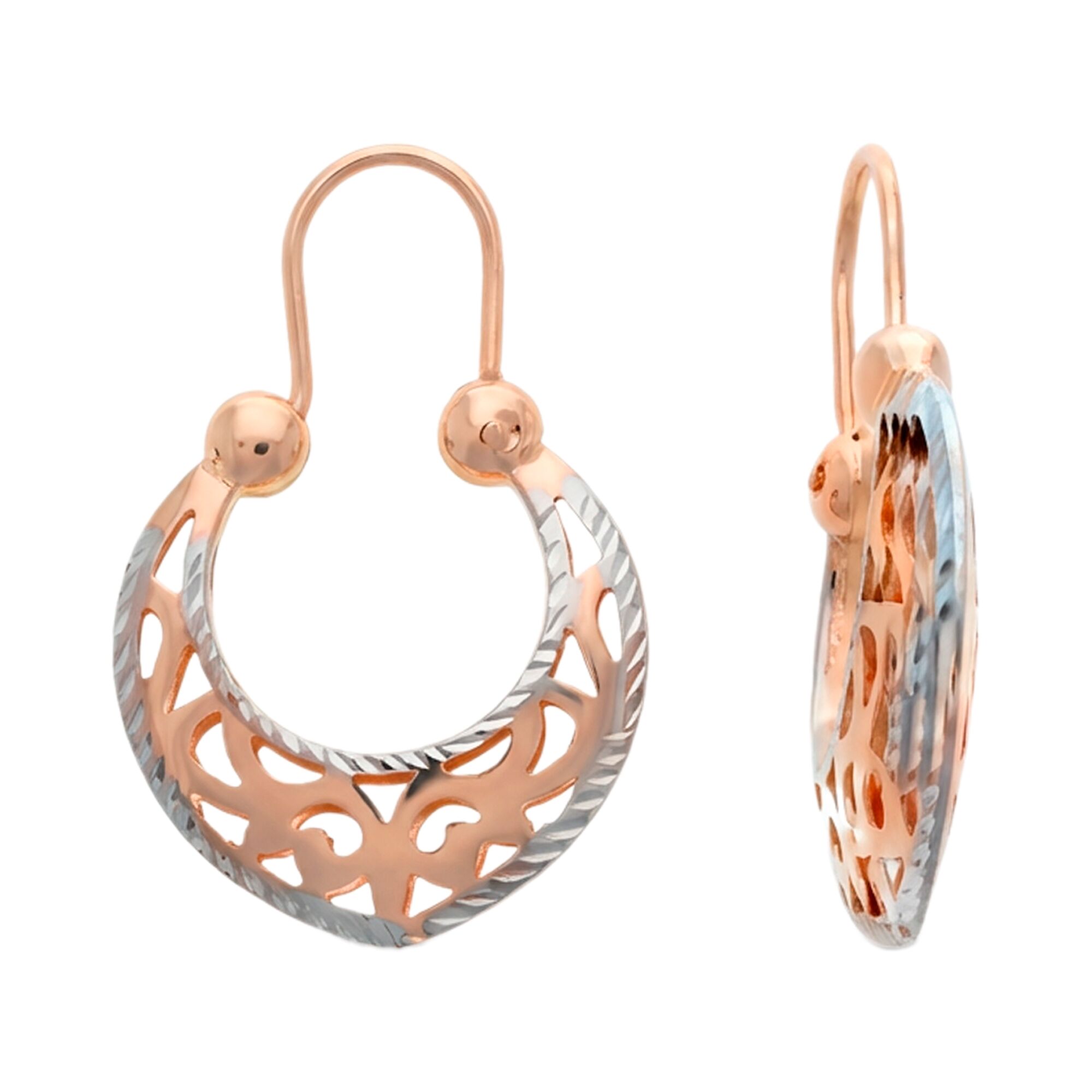 Серьги, золото, 585, 2.3г, 61522, изображение 2 | GoldMarket.kz