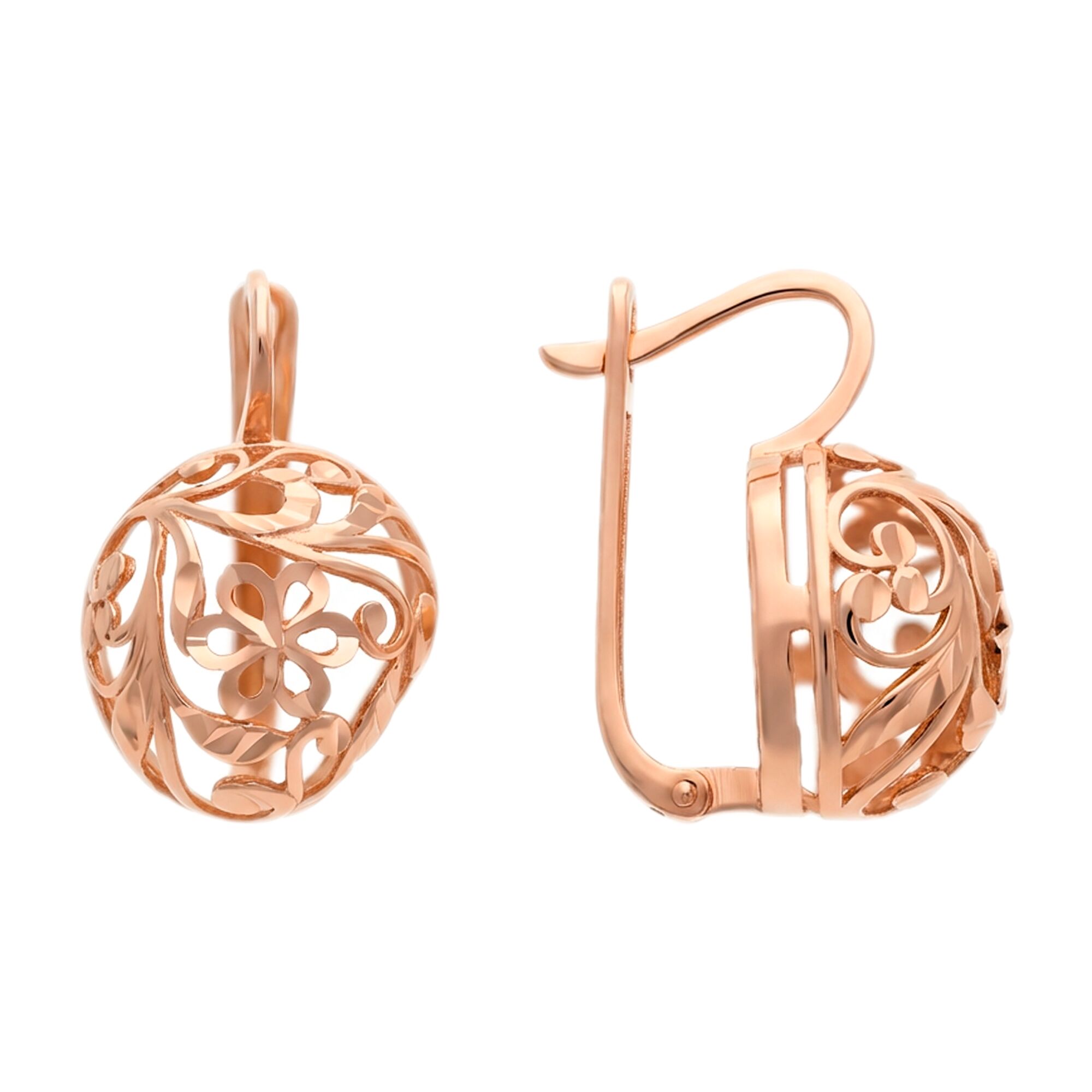 Серьги, золото, 585, 6.54г, 61527, изображение 2 | GoldMarket.kz