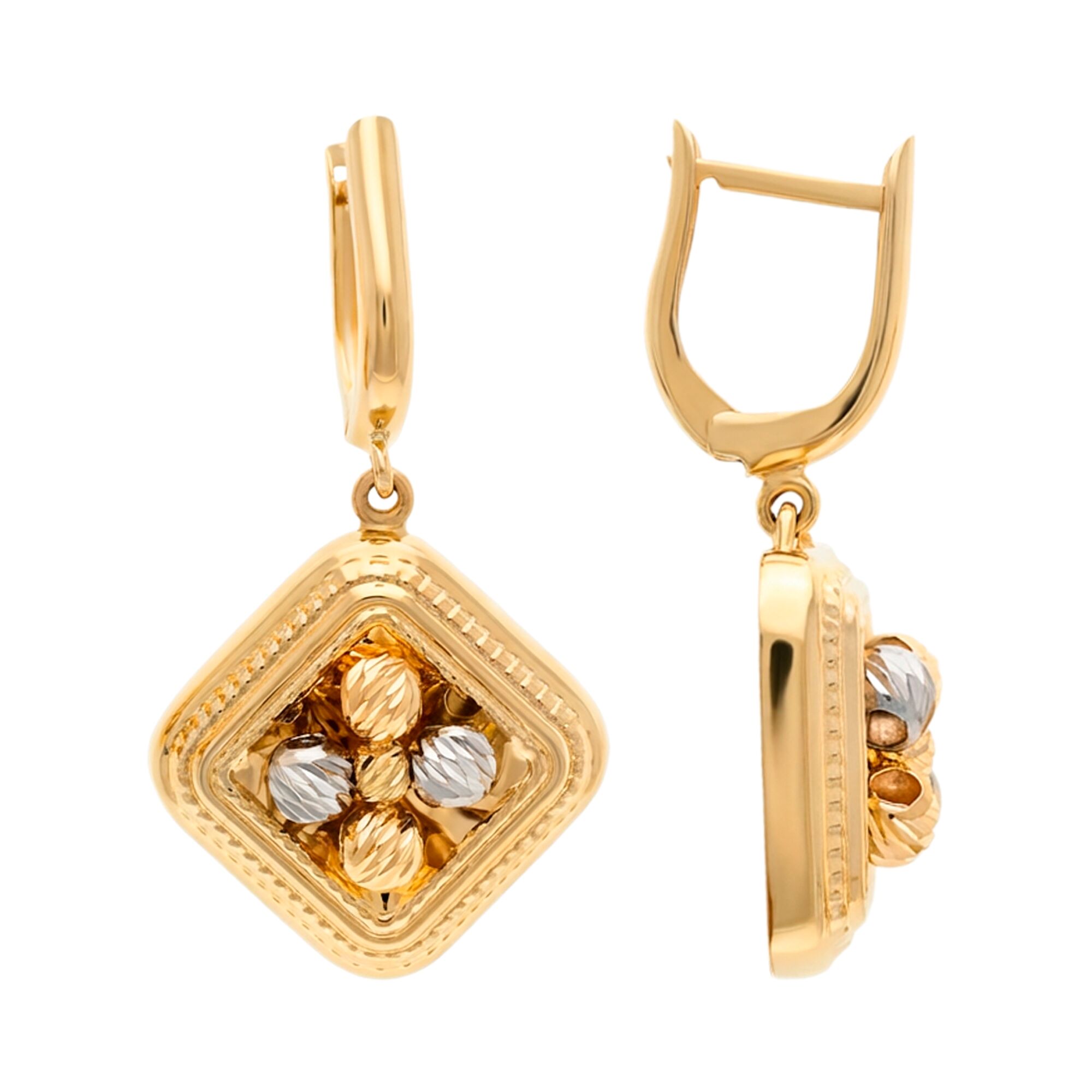 Серьги, золото, 585, 5.21г, 61536, изображение 2 | GoldMarket.kz