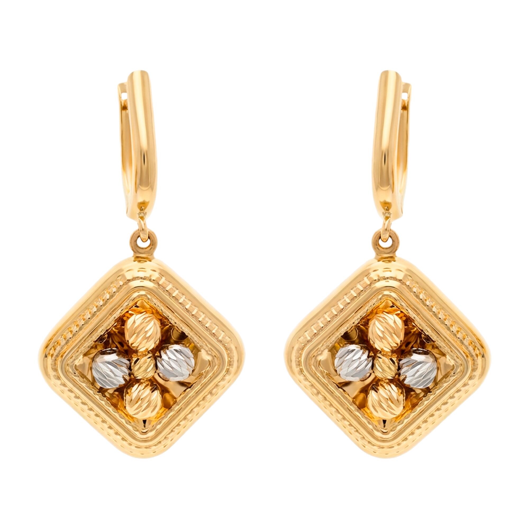 Серьги, золото, 585, 5.21г, 61536 | GoldMarket.kz