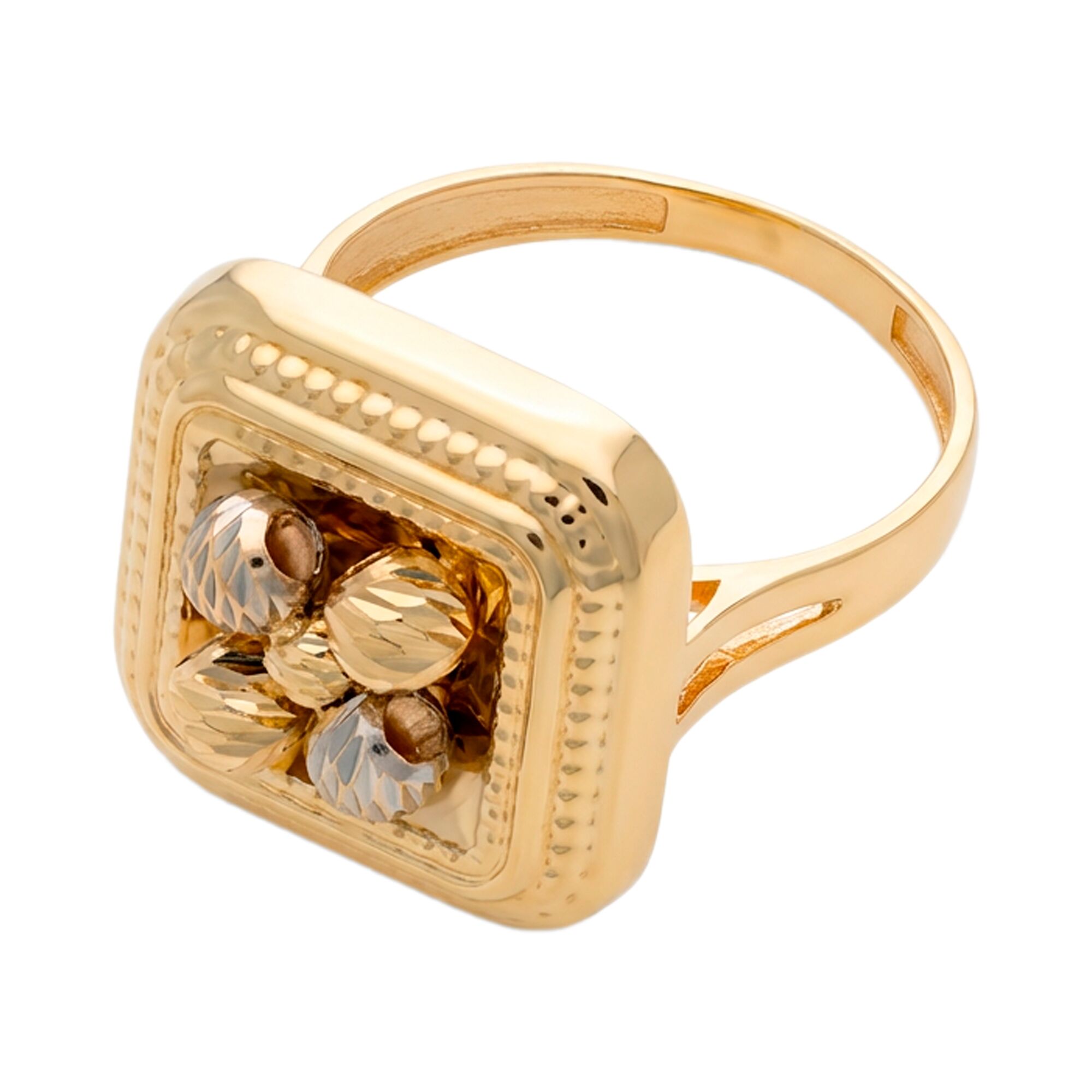 Кольцо, золото, 585, 3.48г, 61539, изображение 2 | GoldMarket.kz