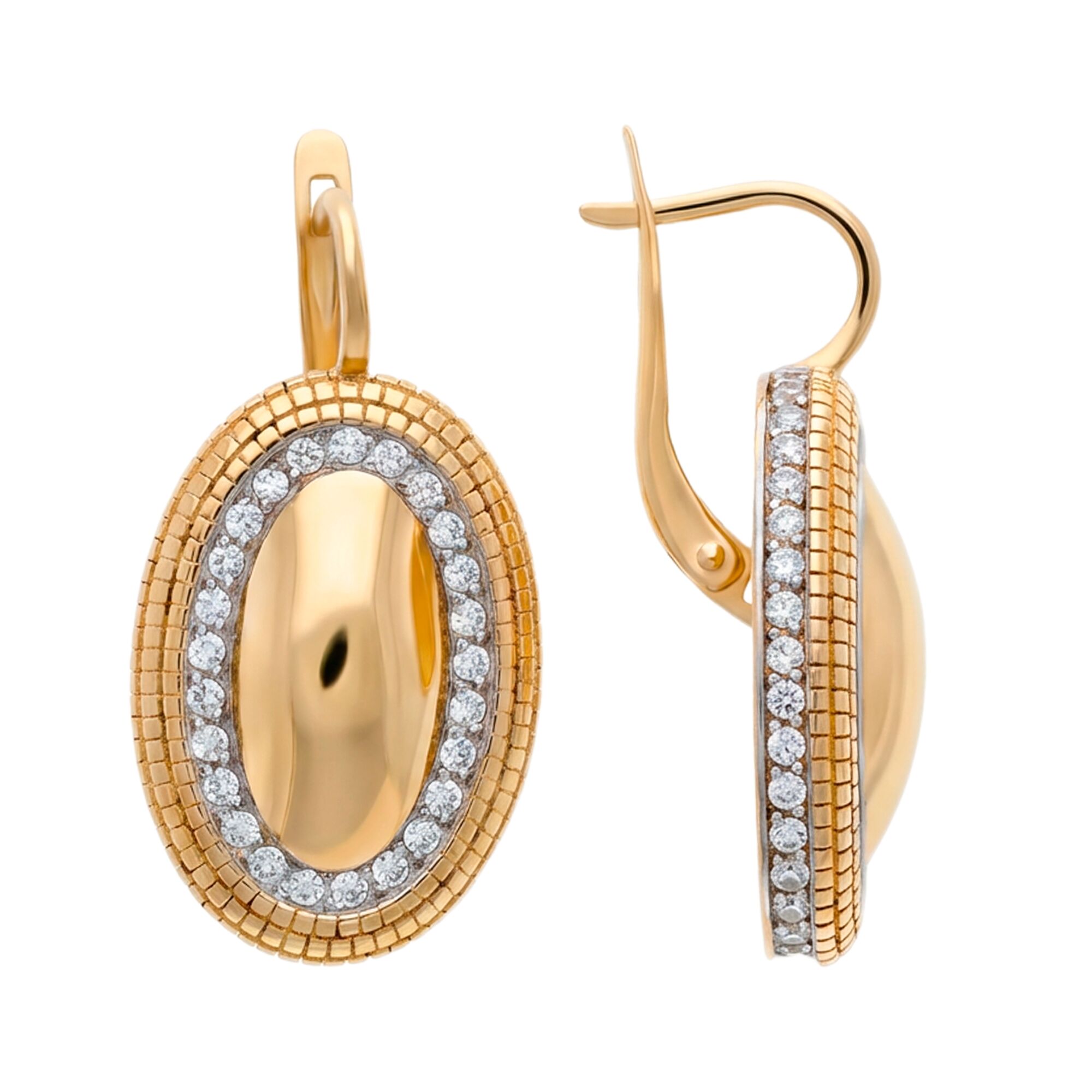 Серьги, золото, 585, 9.8г, 61544, изображение 2 | GoldMarket.kz