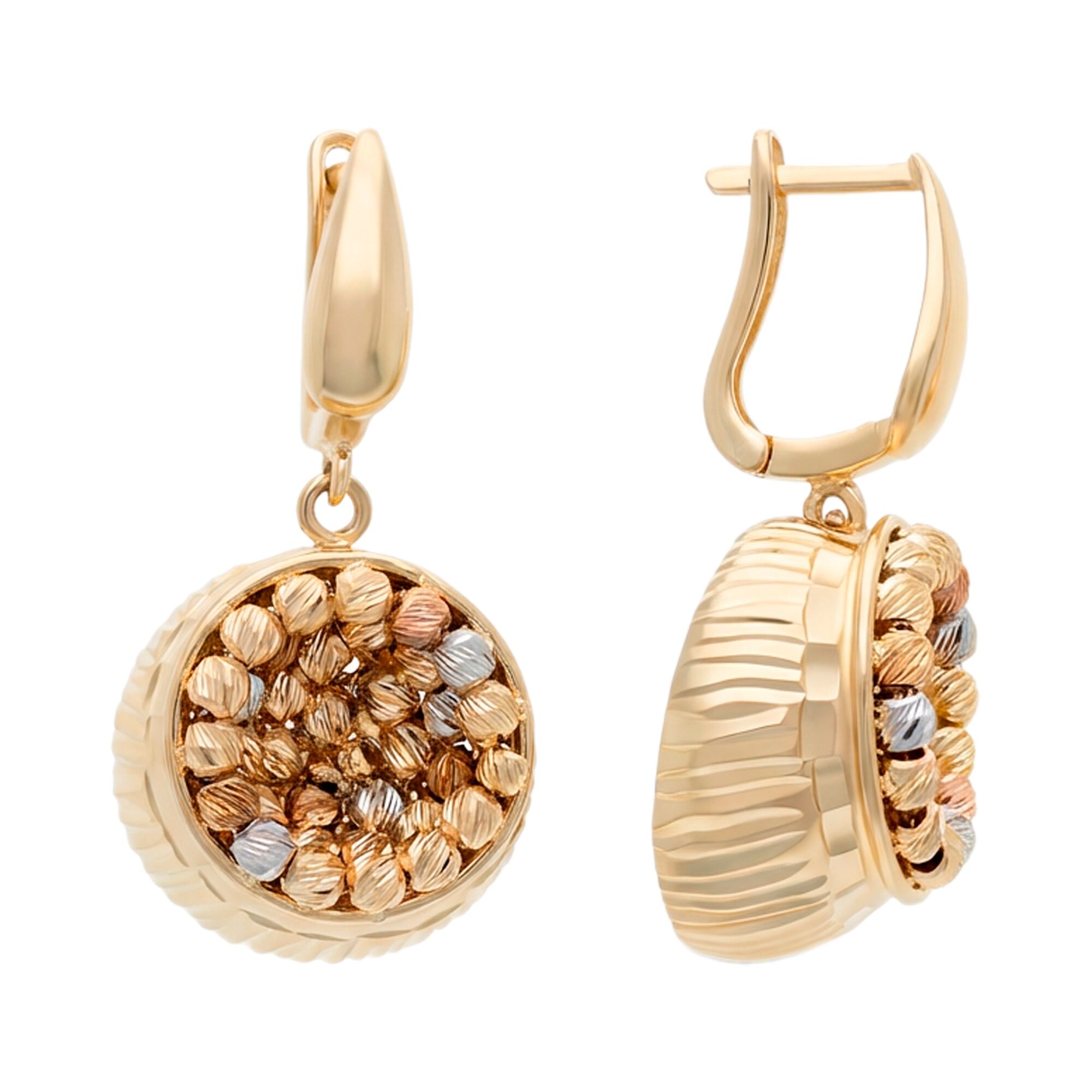 Серьги, золото, 585, 10.28г, 61561, изображение 2 | GoldMarket.kz