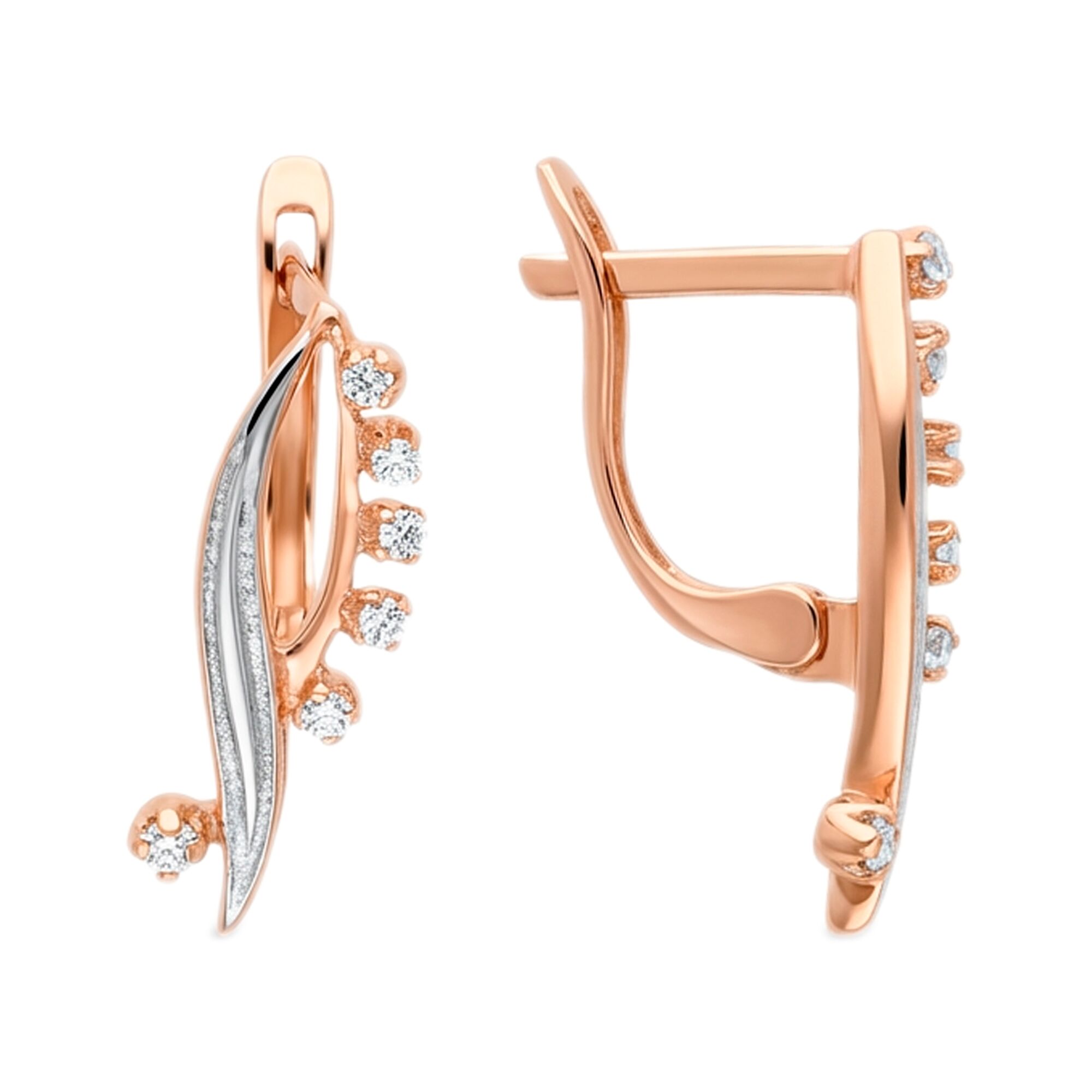 Серьги, золото, 585, 2.85г, 61567, изображение 2 | GoldMarket.kz