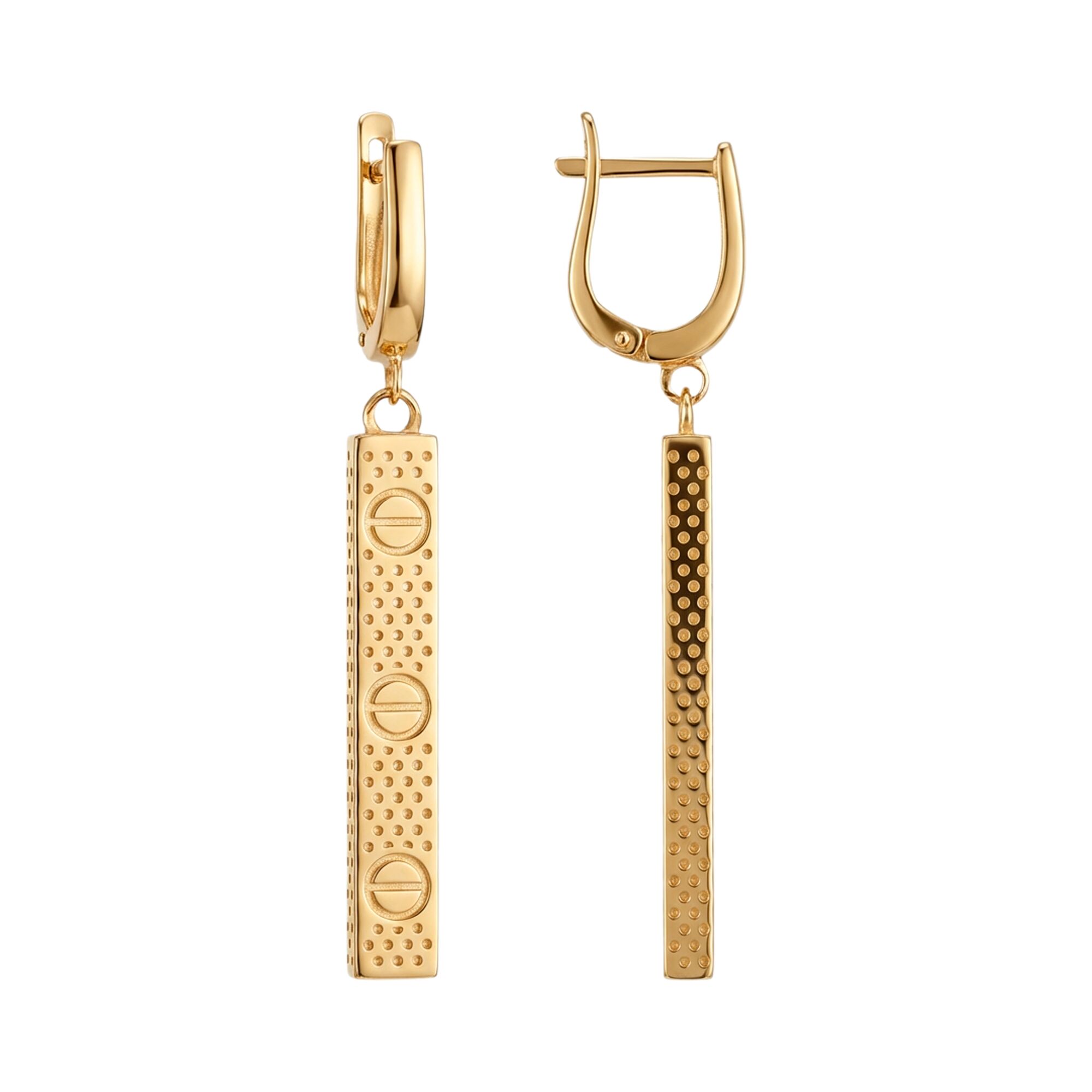 Серьги, золото, 585, 5.65г, 61576, изображение 2 | GoldMarket.kz