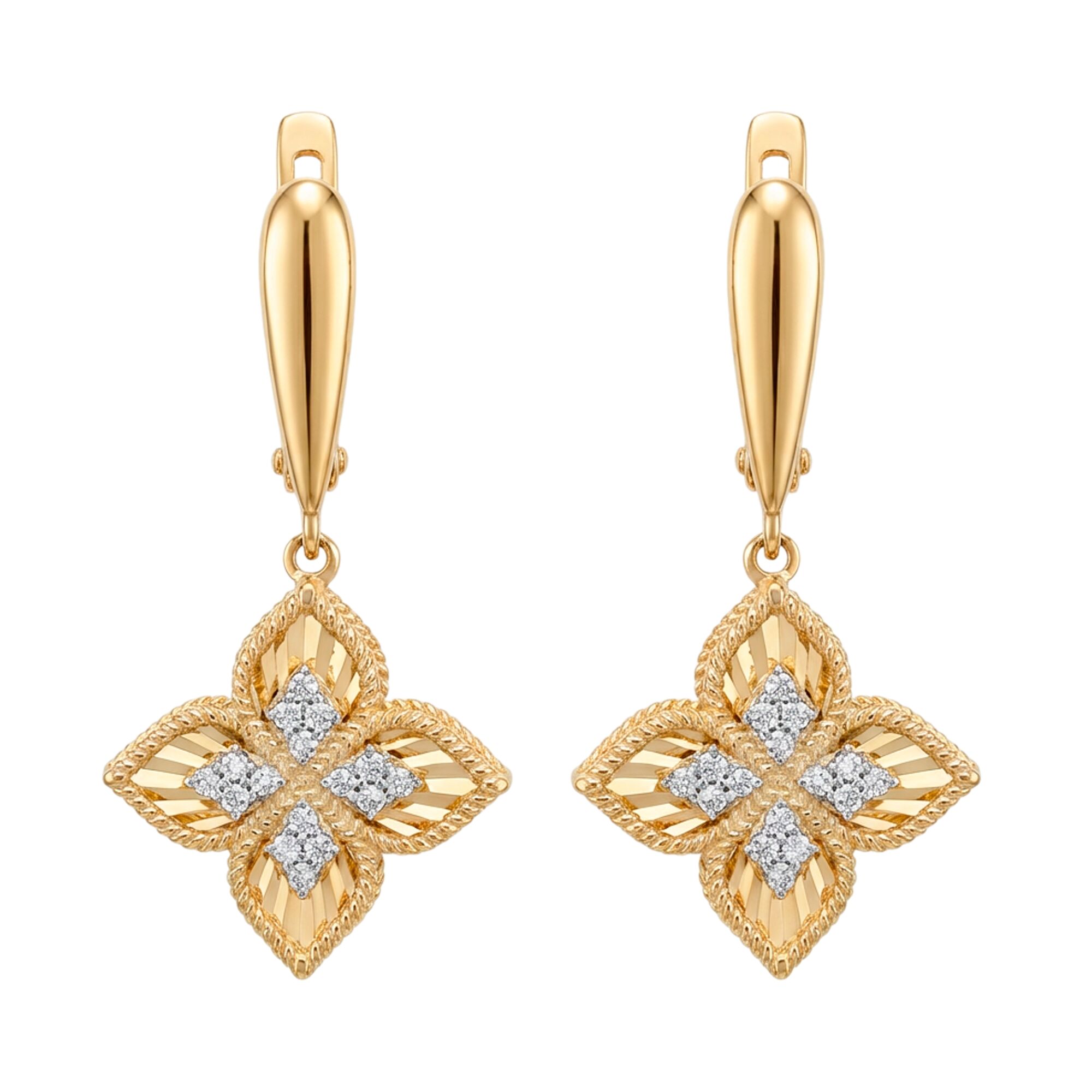 Серьги, золото, 585, 6.69г, 61604 | GoldMarket.kz