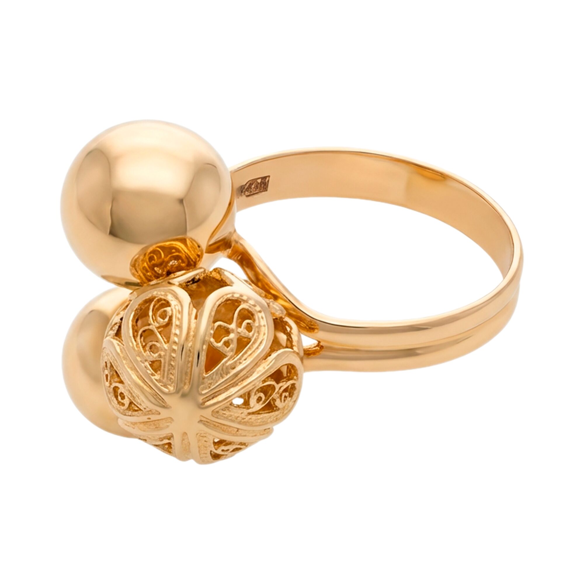 Кольцо, золото, 585, 5.33г, 61628, изображение 2 | GoldMarket.kz