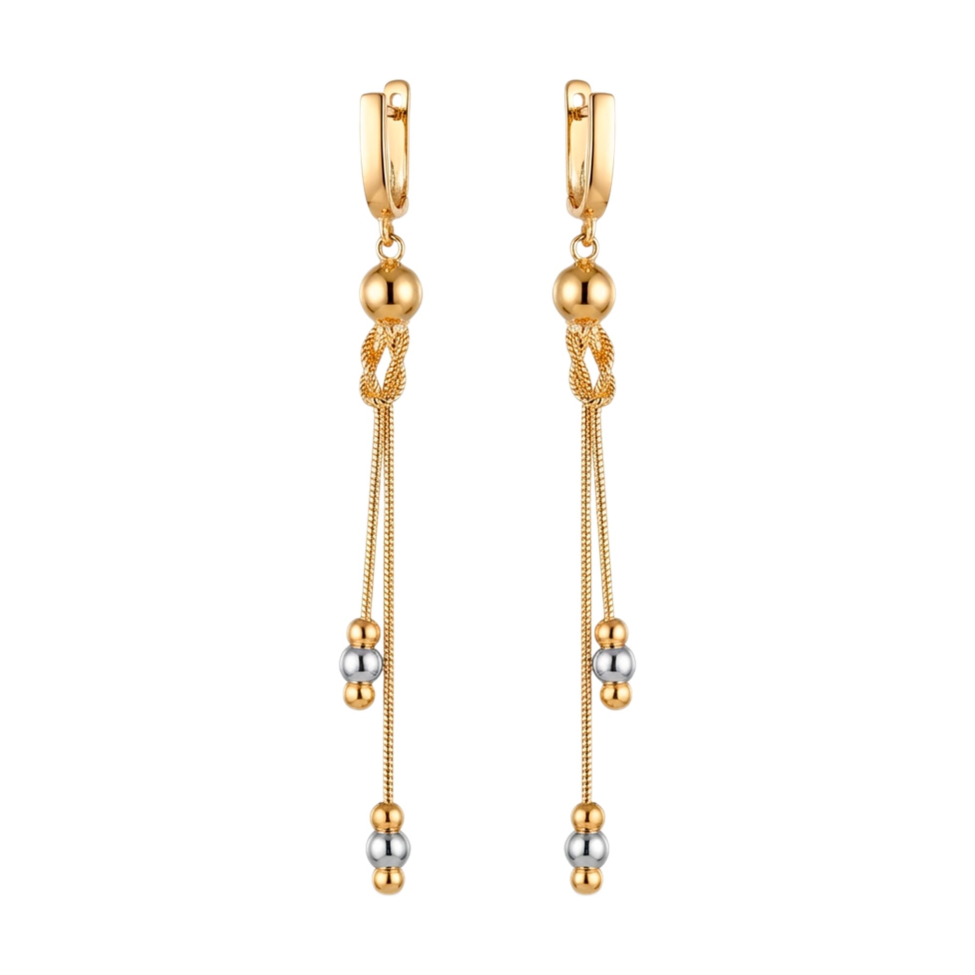 Серьги, золото, 585, 4.36г, 61631 | GoldMarket.kz