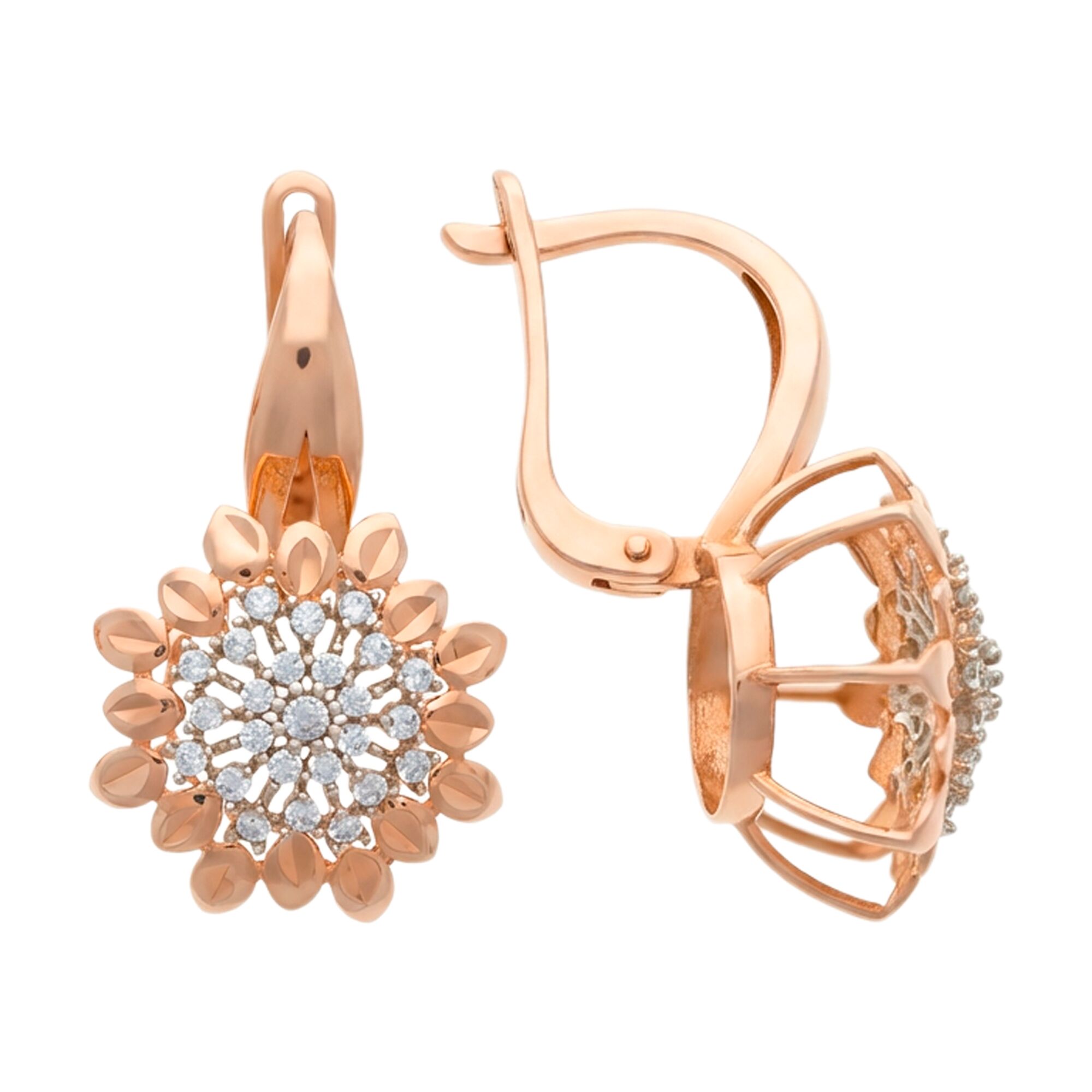 Серьги, золото, 585, 5.83г, 61671, изображение 2 | GoldMarket.kz