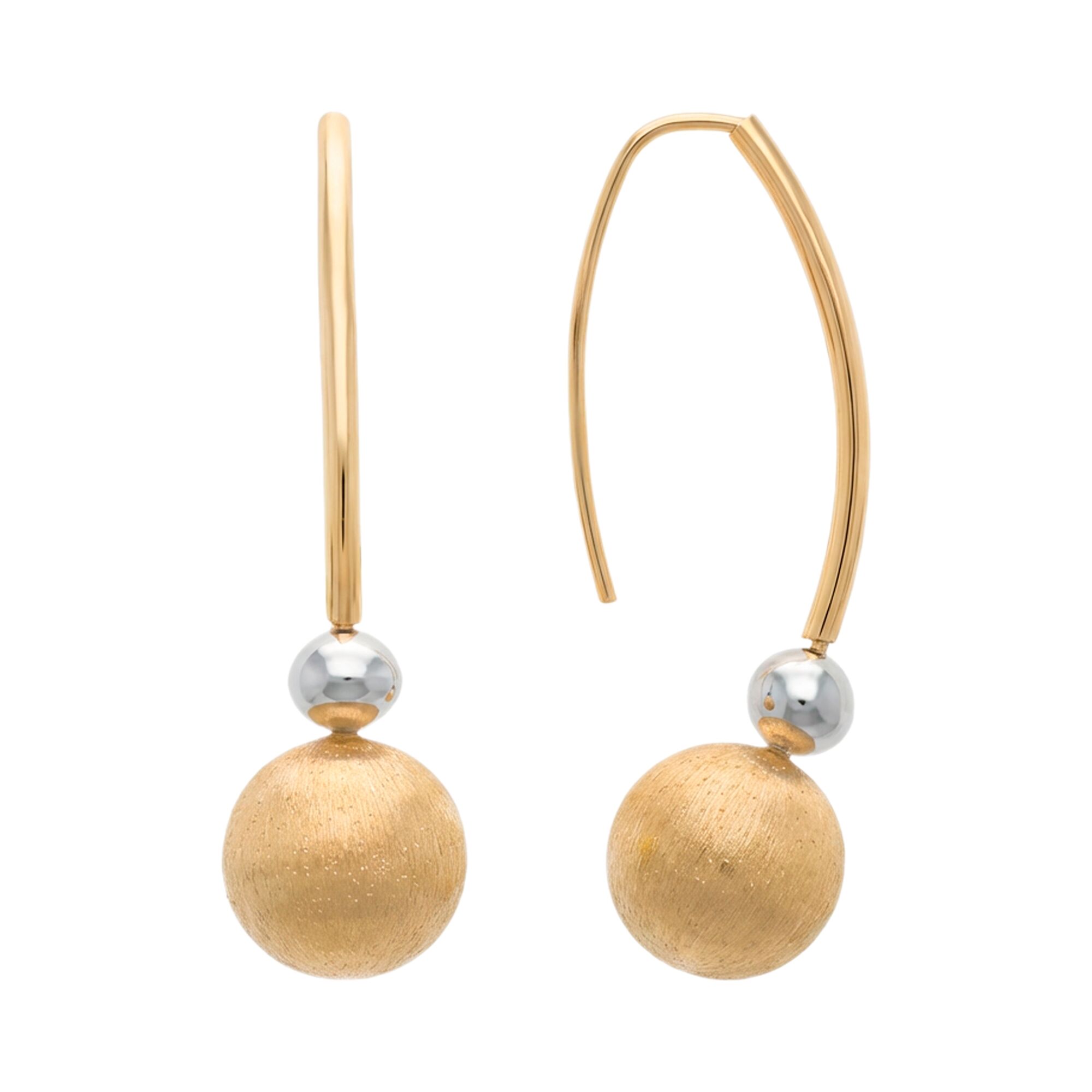 Серьги, золото, 585, 7.21г, 61678, изображение 2 | GoldMarket.kz