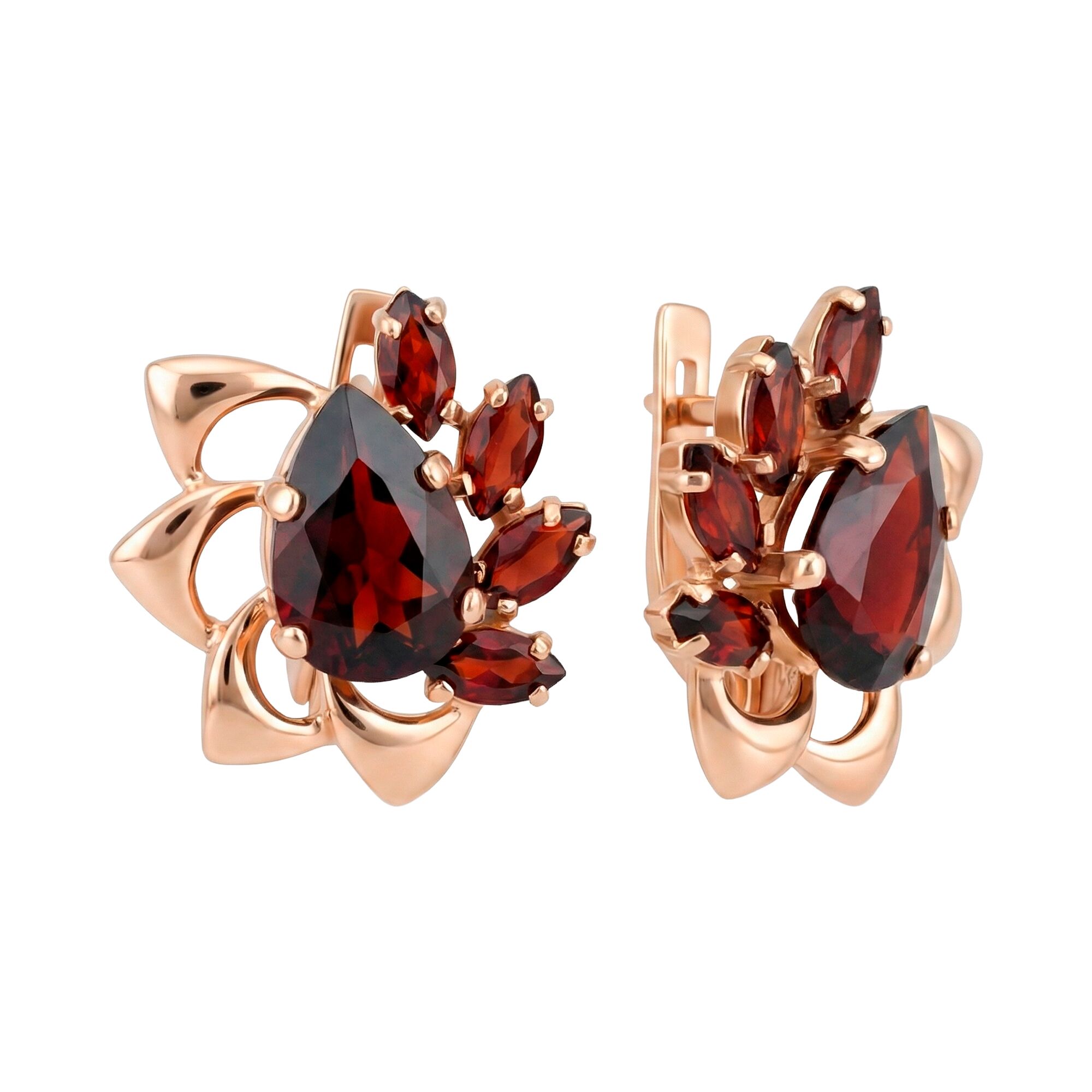 Серьги, золото, 585, 7.5г, 62015, изображение 2 | GoldMarket.kz