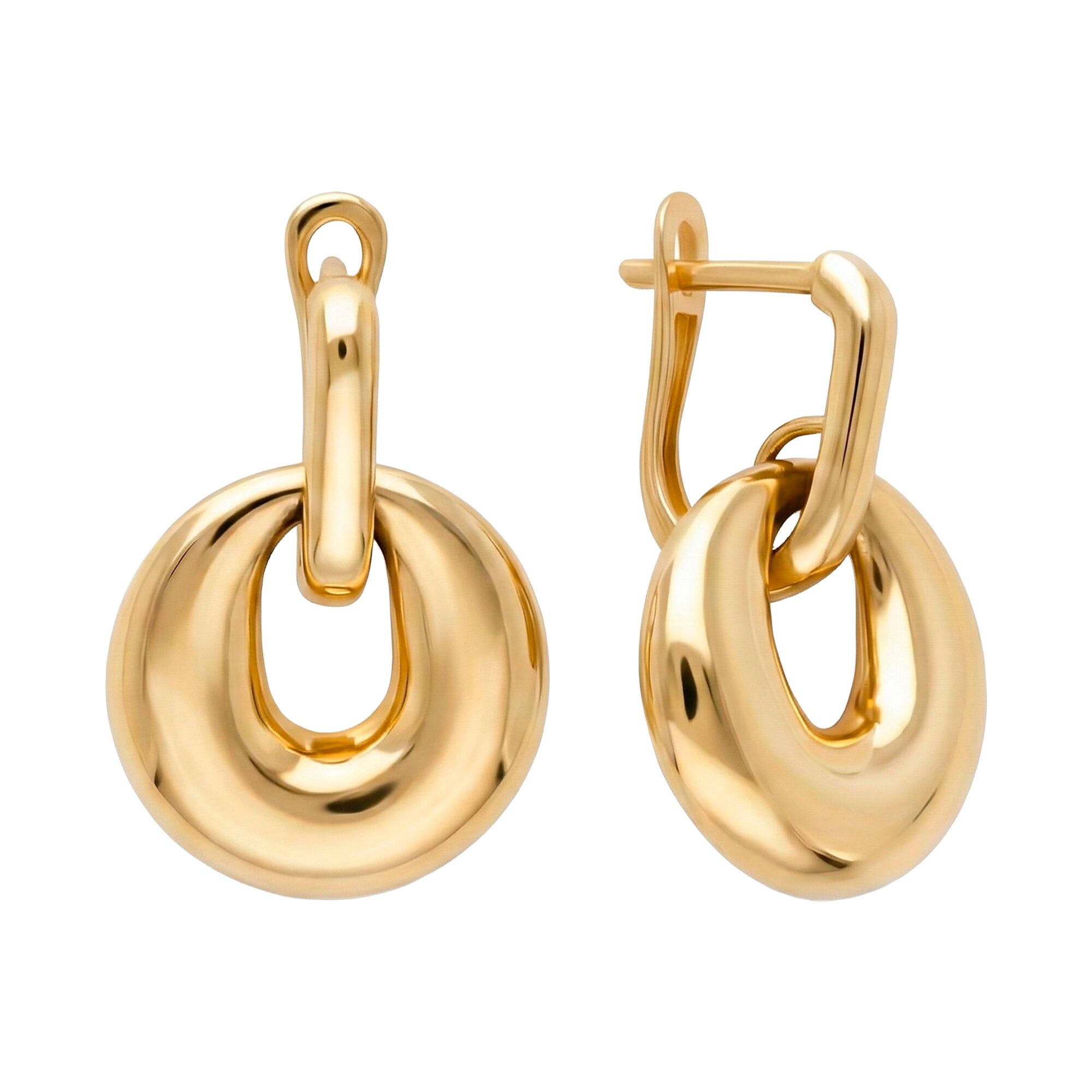 Серьги, золото, 585, 5.35г, 62026, изображение 2 | GoldMarket.kz
