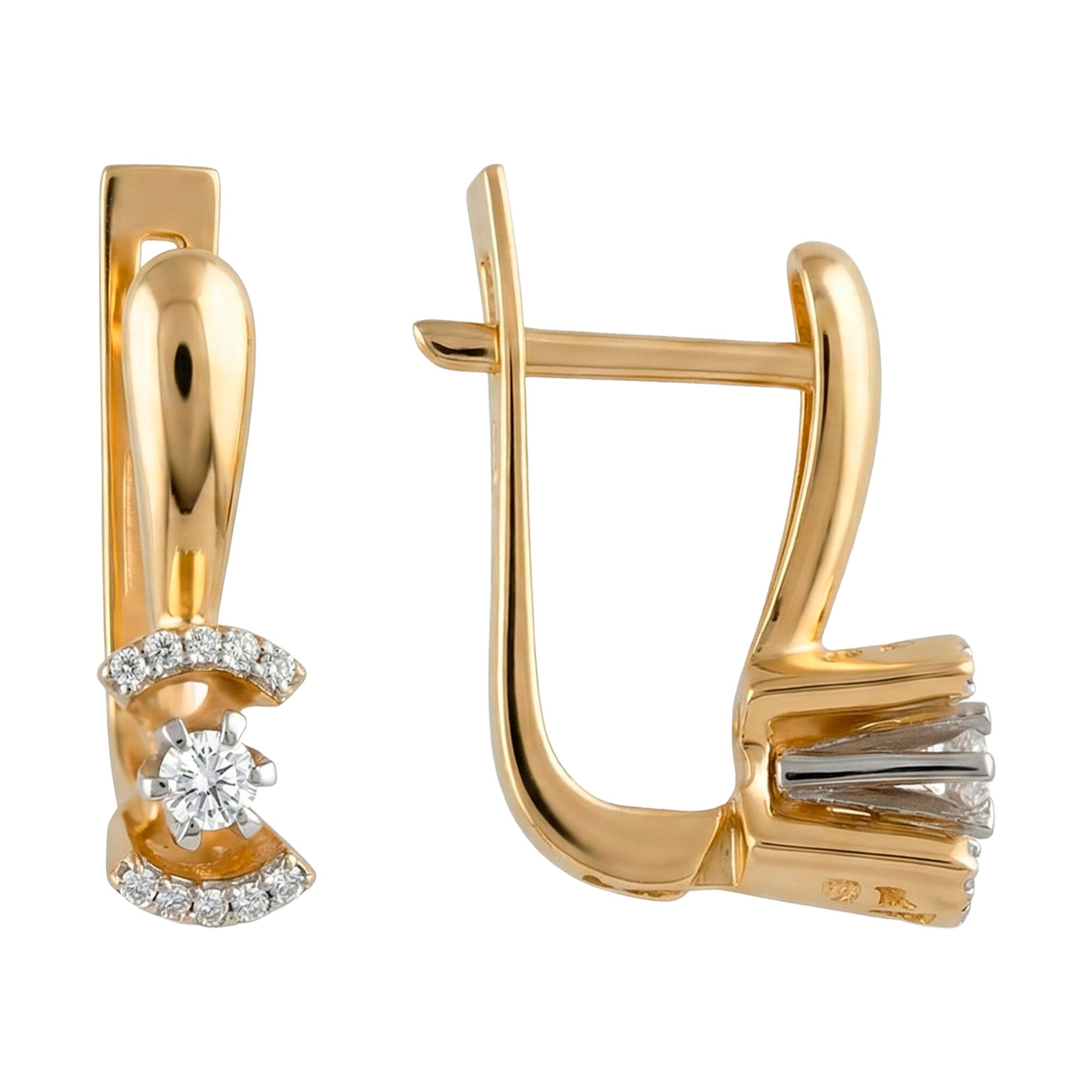 Серьги, золото, 585, 5.1г, 62044, изображение 2 | GoldMarket.kz