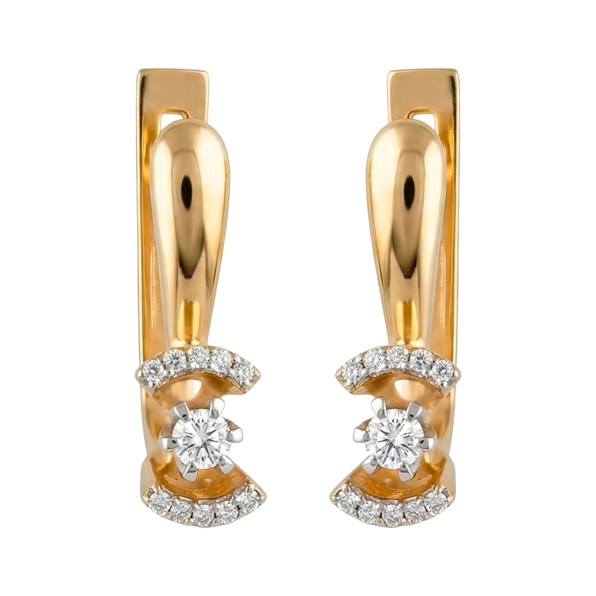 Серьги, золото, 585, 5.1г, 62044 | GoldMarket.kz