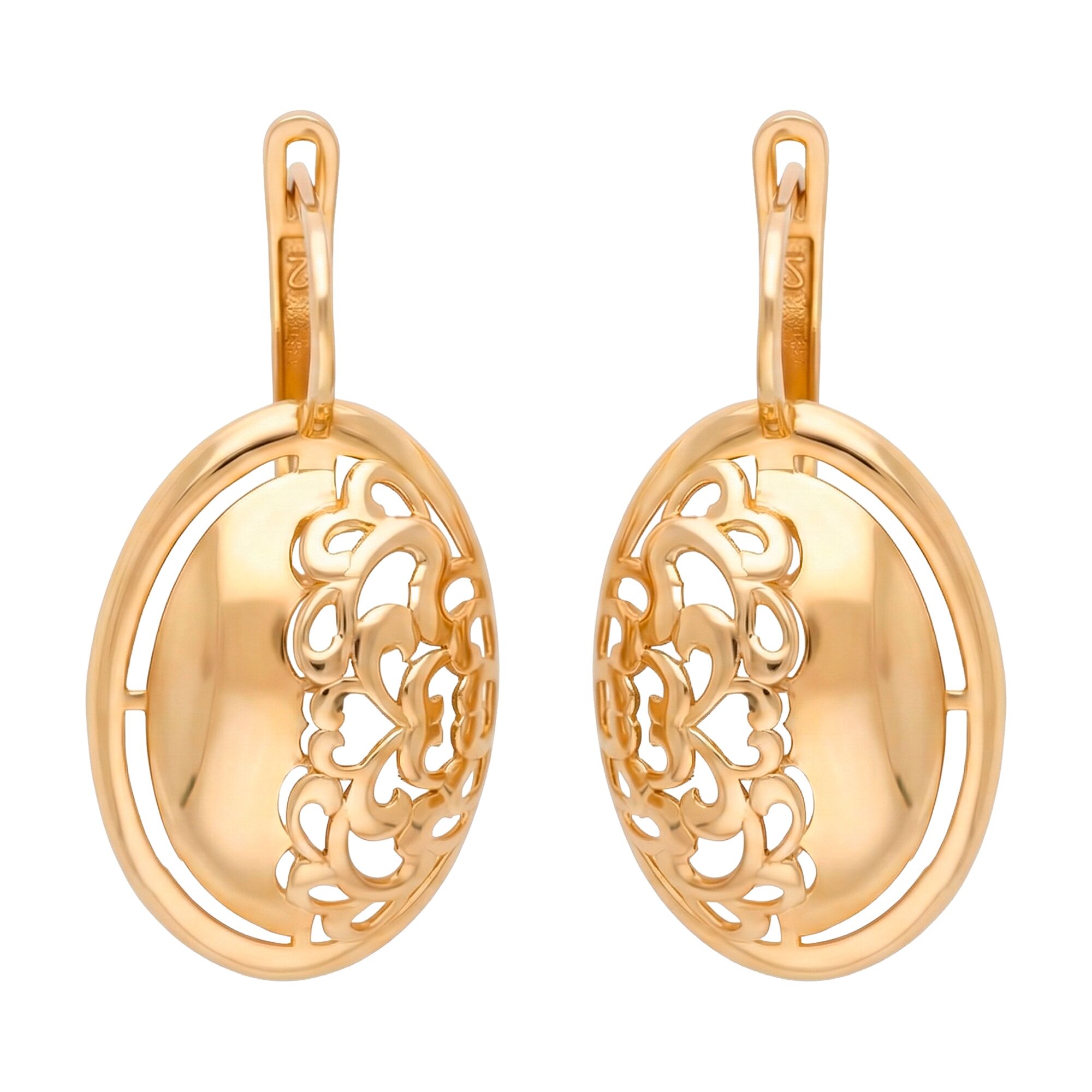 Серьги, золото, 585, 5.82г, 62048 | GoldMarket.kz