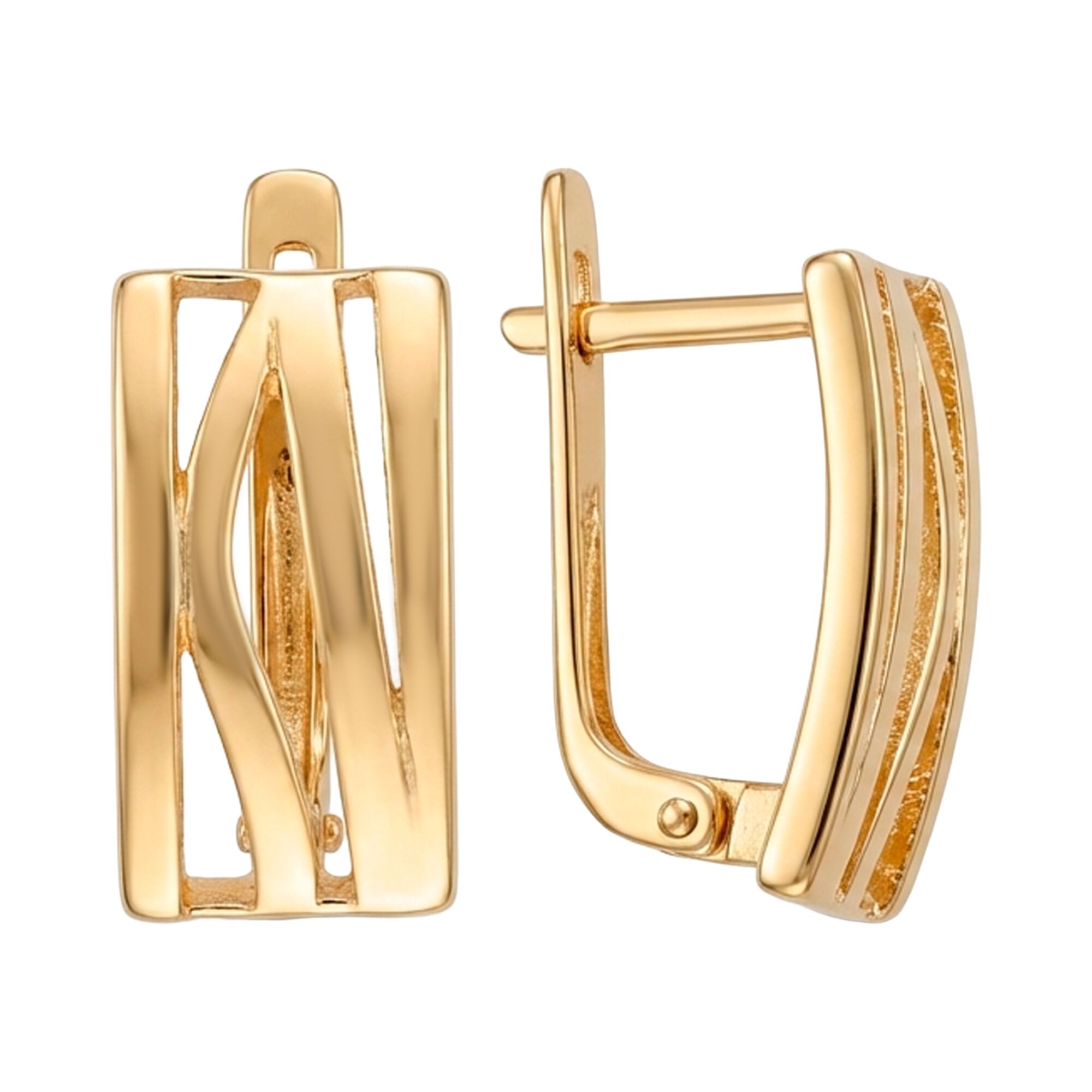 Серьги, золото, 585, 3.11г, 62063, изображение 2 | GoldMarket.kz