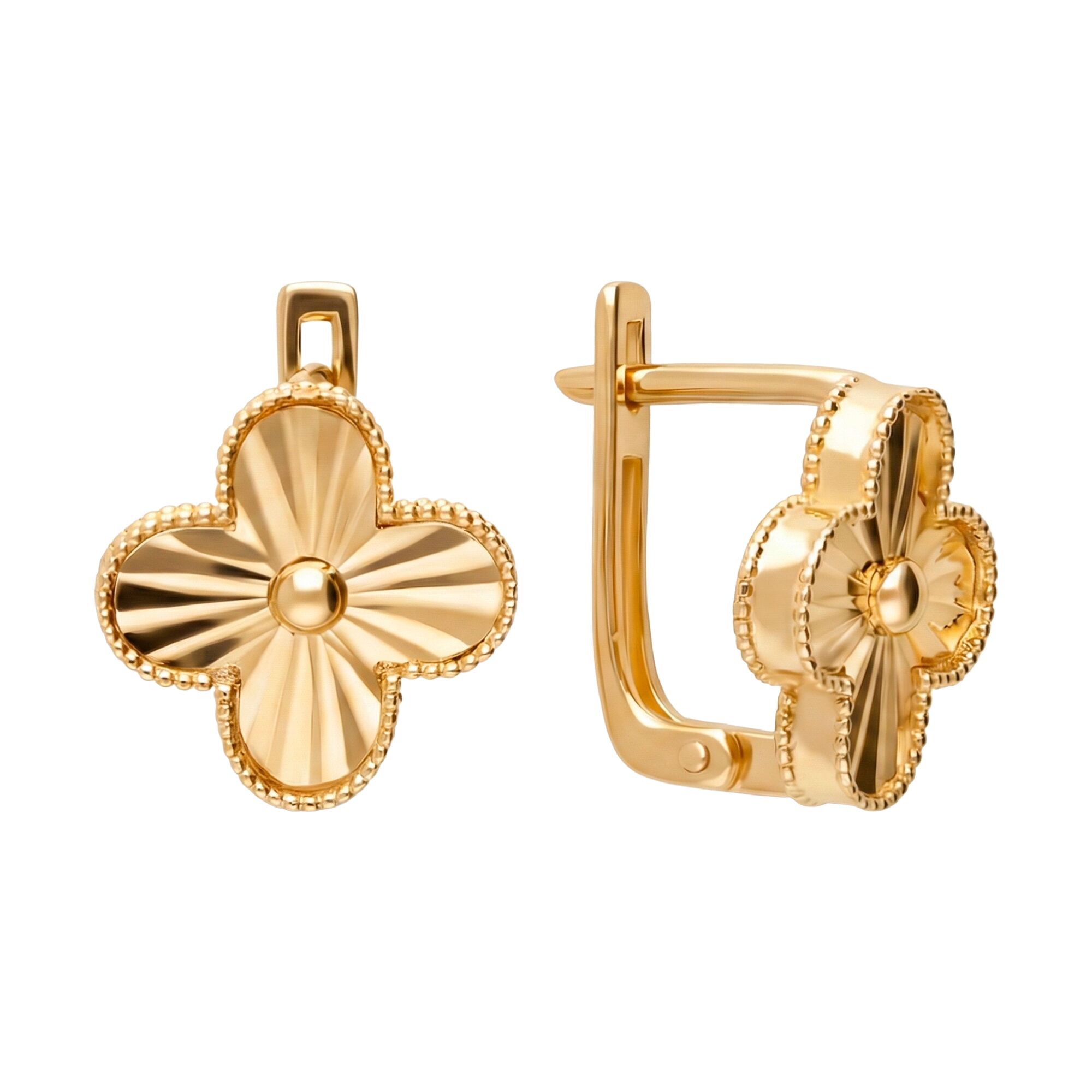 Серьги, золото, 585, 3.38г, 62116, изображение 2 | GoldMarket.kz