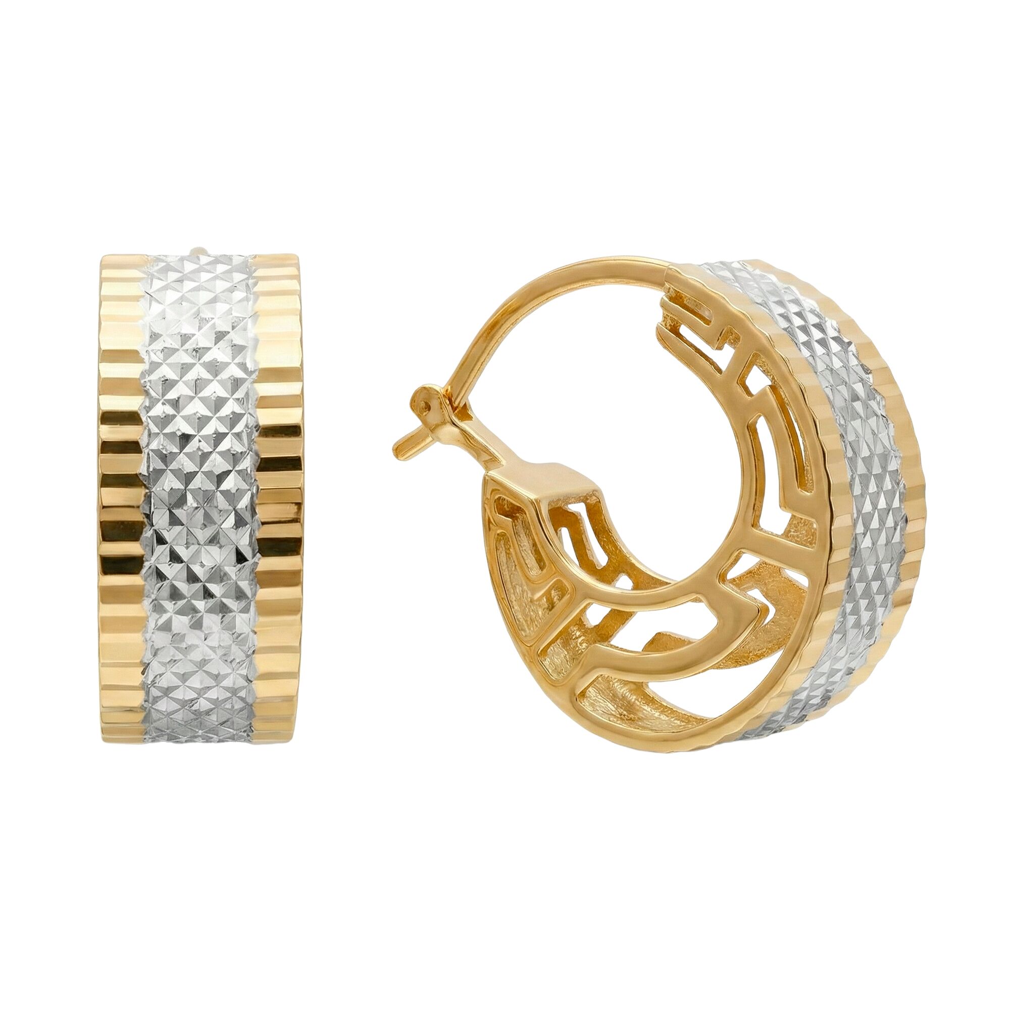 Серьги, золото, 585, 6.8г, 62119, изображение 2 | GoldMarket.kz