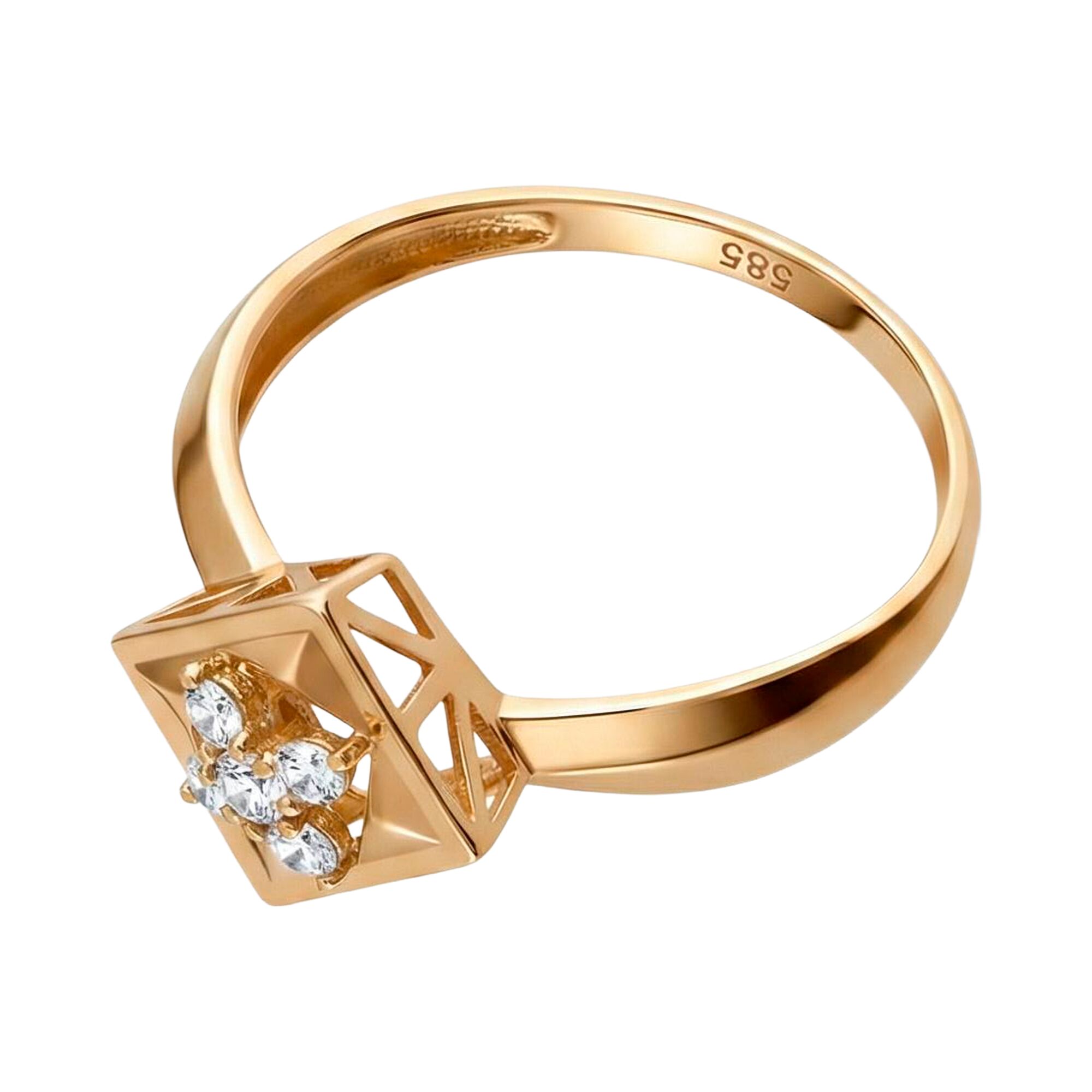 Кольцо, золото, 585, 1.78г, 62139, изображение 2 | GoldMarket.kz