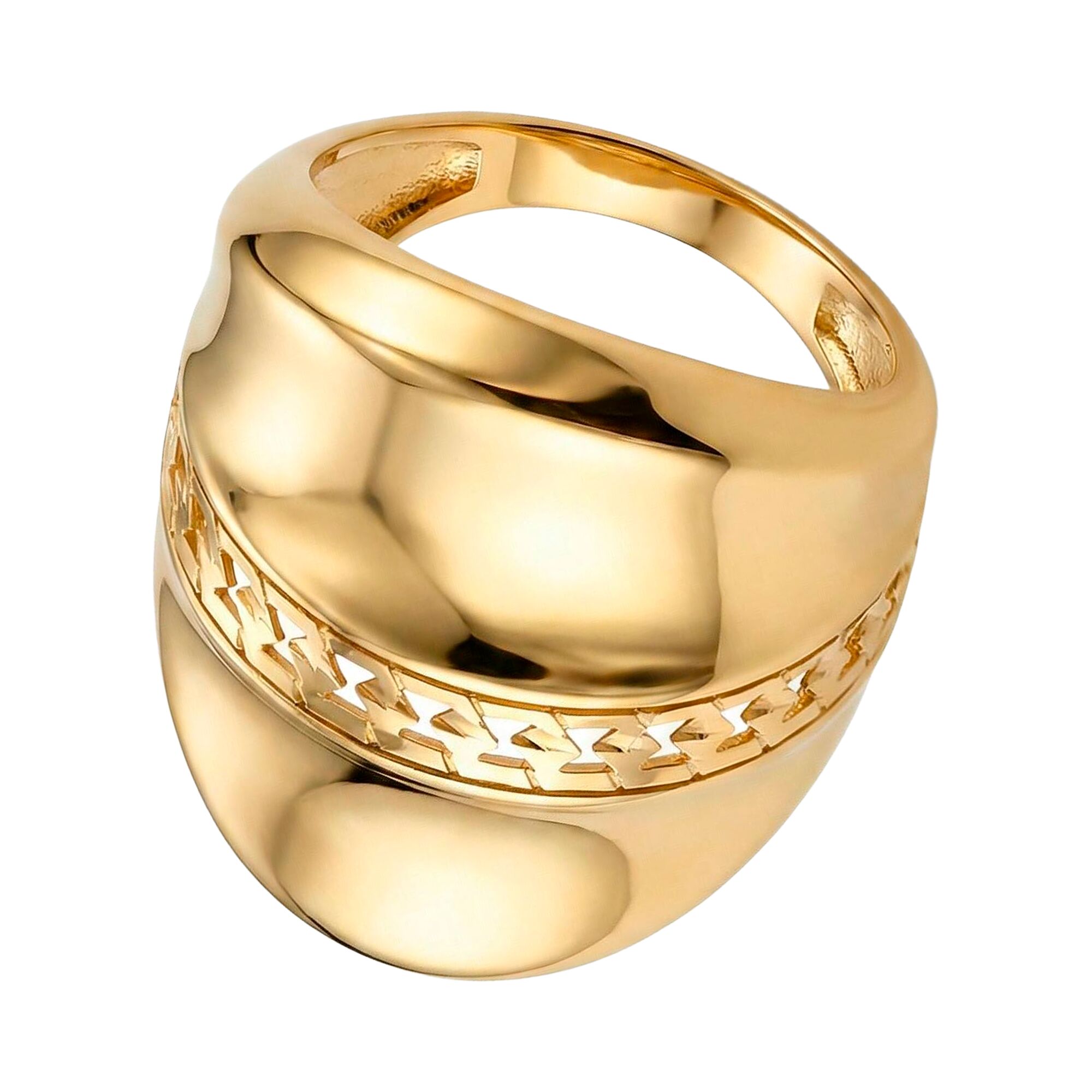 Кольцо, золото, 585, 4.25г, 62182, изображение 2 | GoldMarket.kz