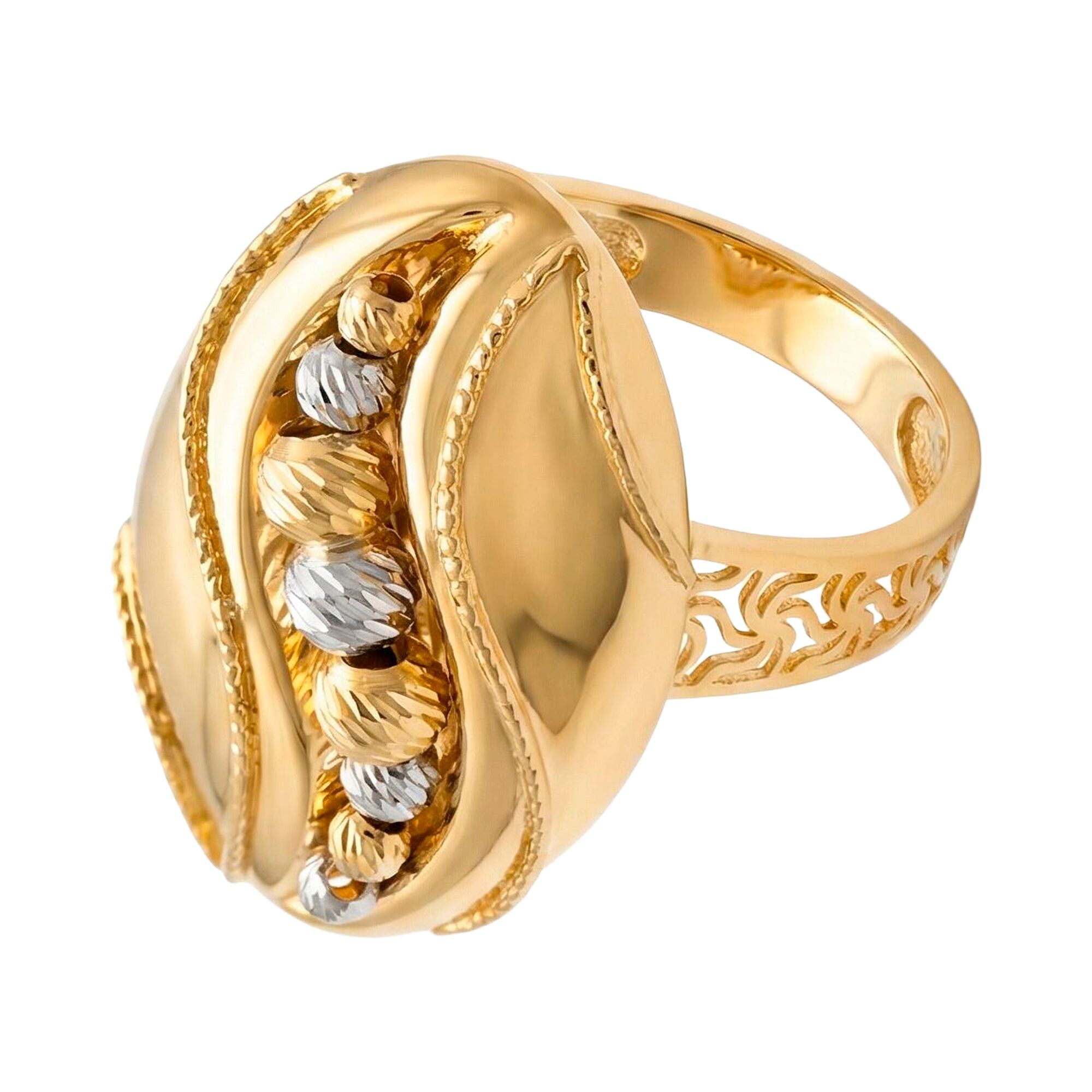 Кольцо, золото, 585, 4.74г, 62209, изображение 2 | GoldMarket.kz