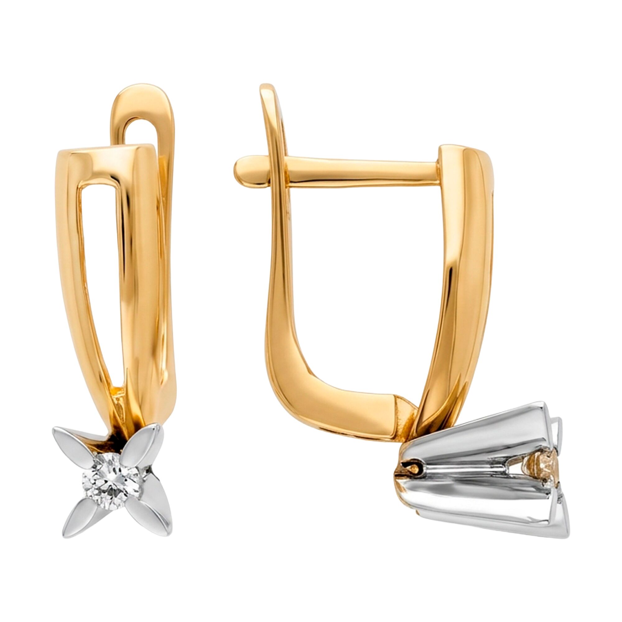 Серьги, золото, 585, 3.62г, 62368, изображение 2 | GoldMarket.kz